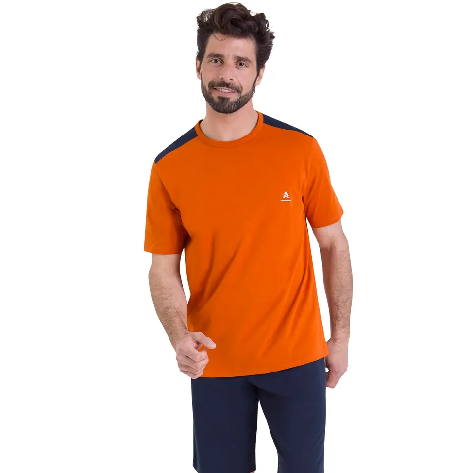 athena-ecopack-pyjama-court-homme-coton-m-construction image 1