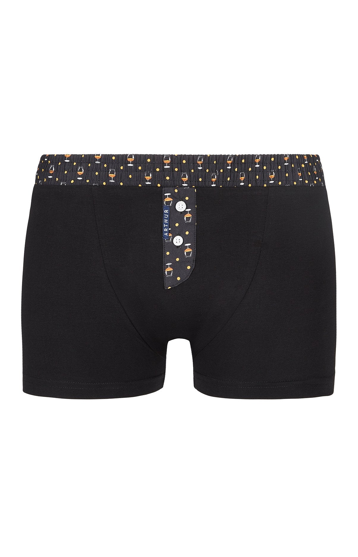 arthur-bob-club-noir-boxer-homme-noir-coton image 3