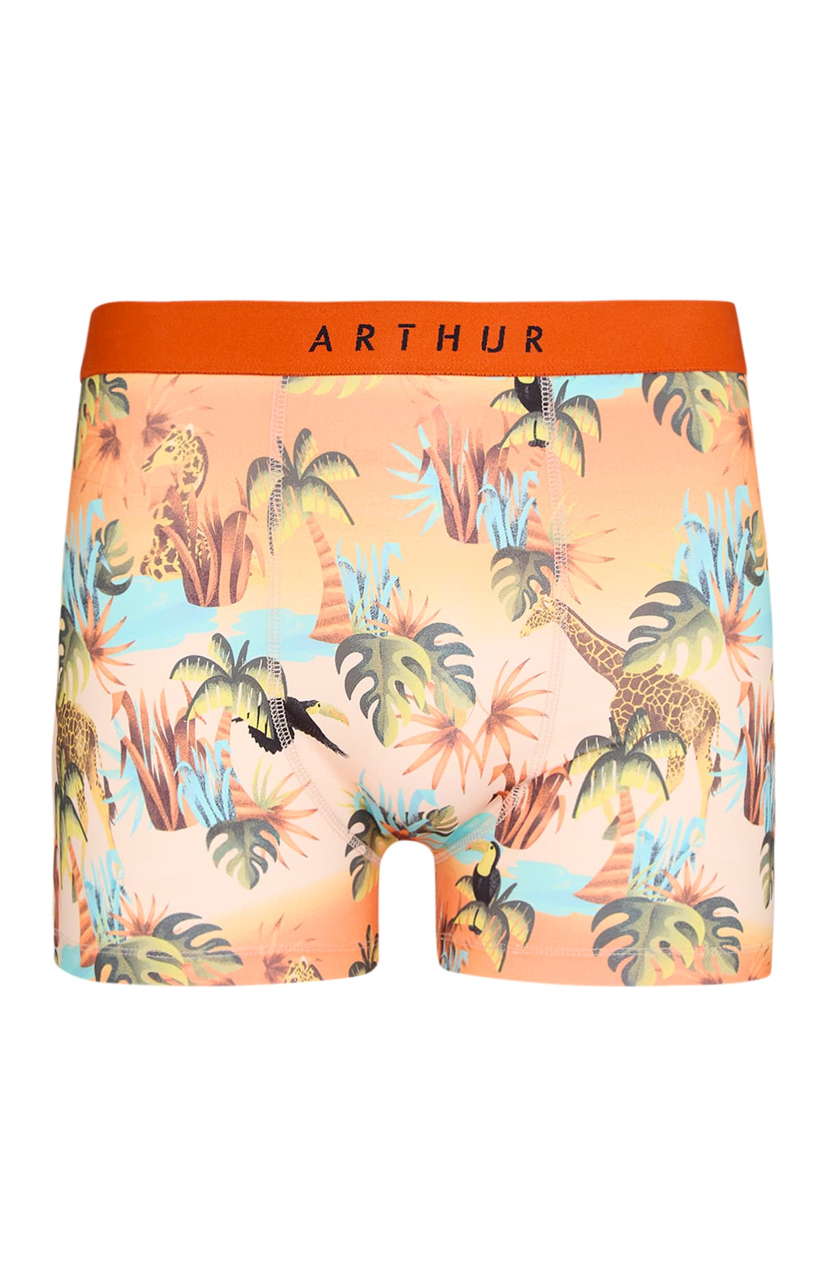arthur-bob-oasif-orange-boxer-multicolore-microfibre image 3