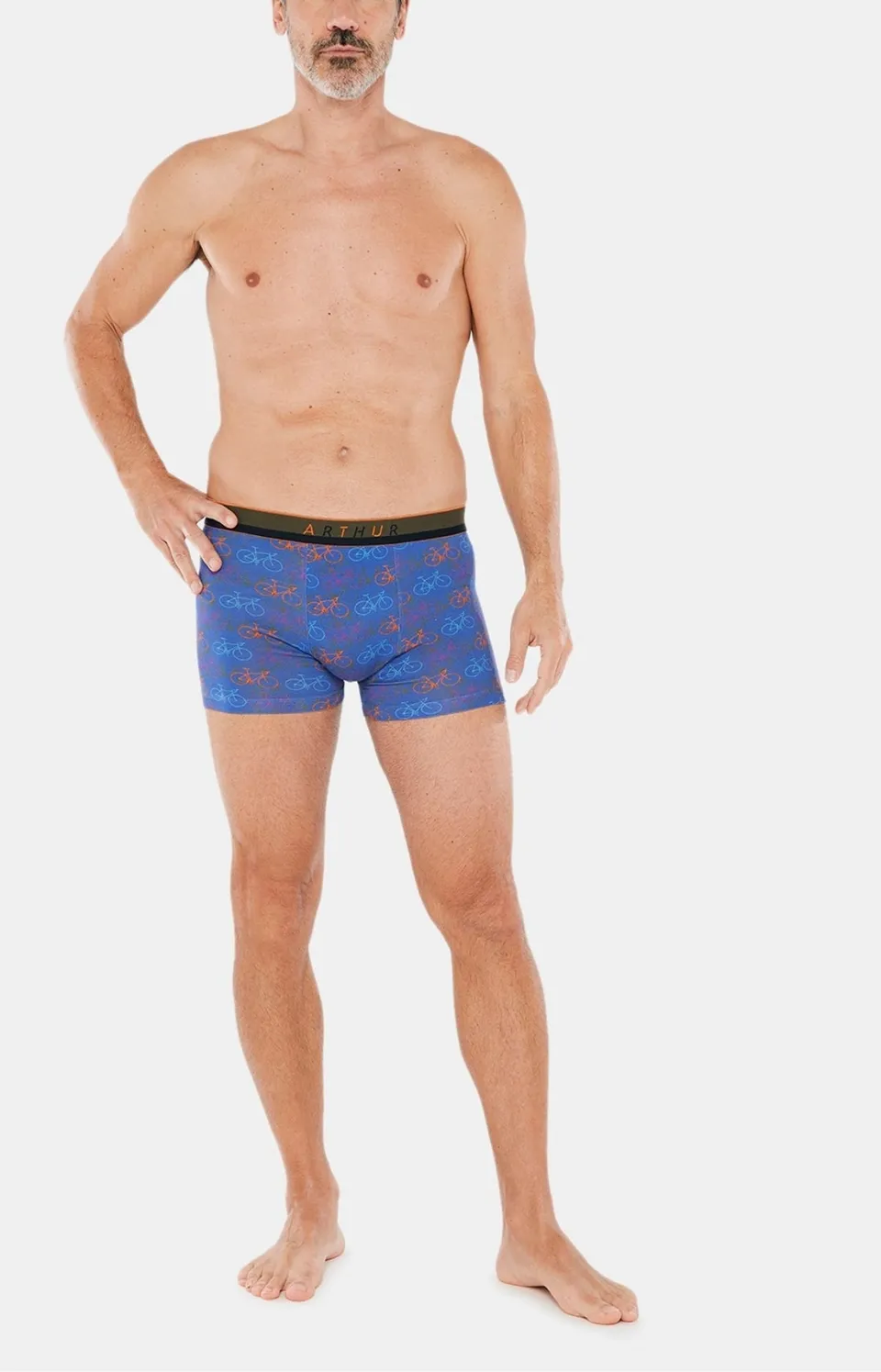 arthur-bob-v-lo-bleu-boxer-homme-coton-bio-l-multicolore image 1
