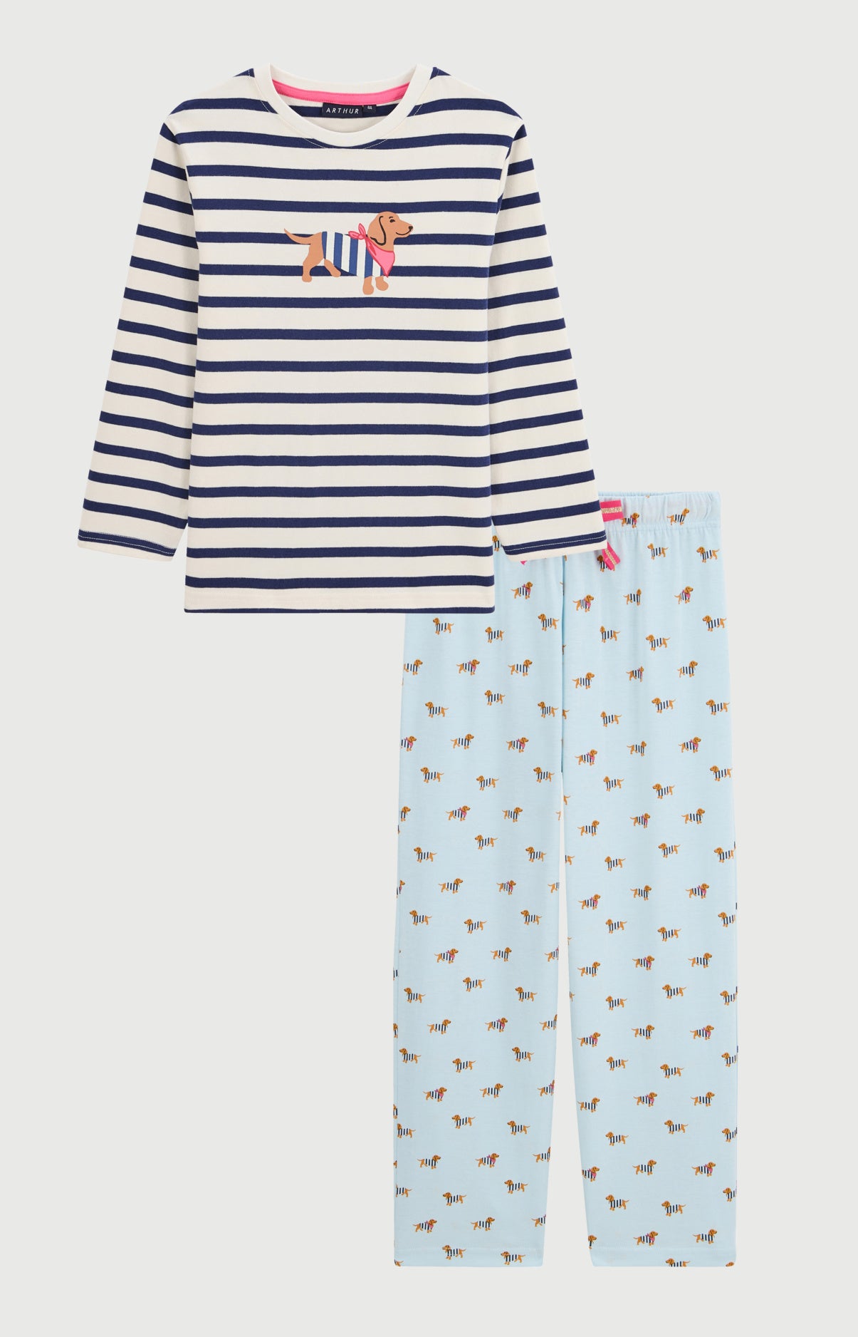 arthur-bob-tobbie-pyjama-enfant-bleu-ciel-coton-bio image 3