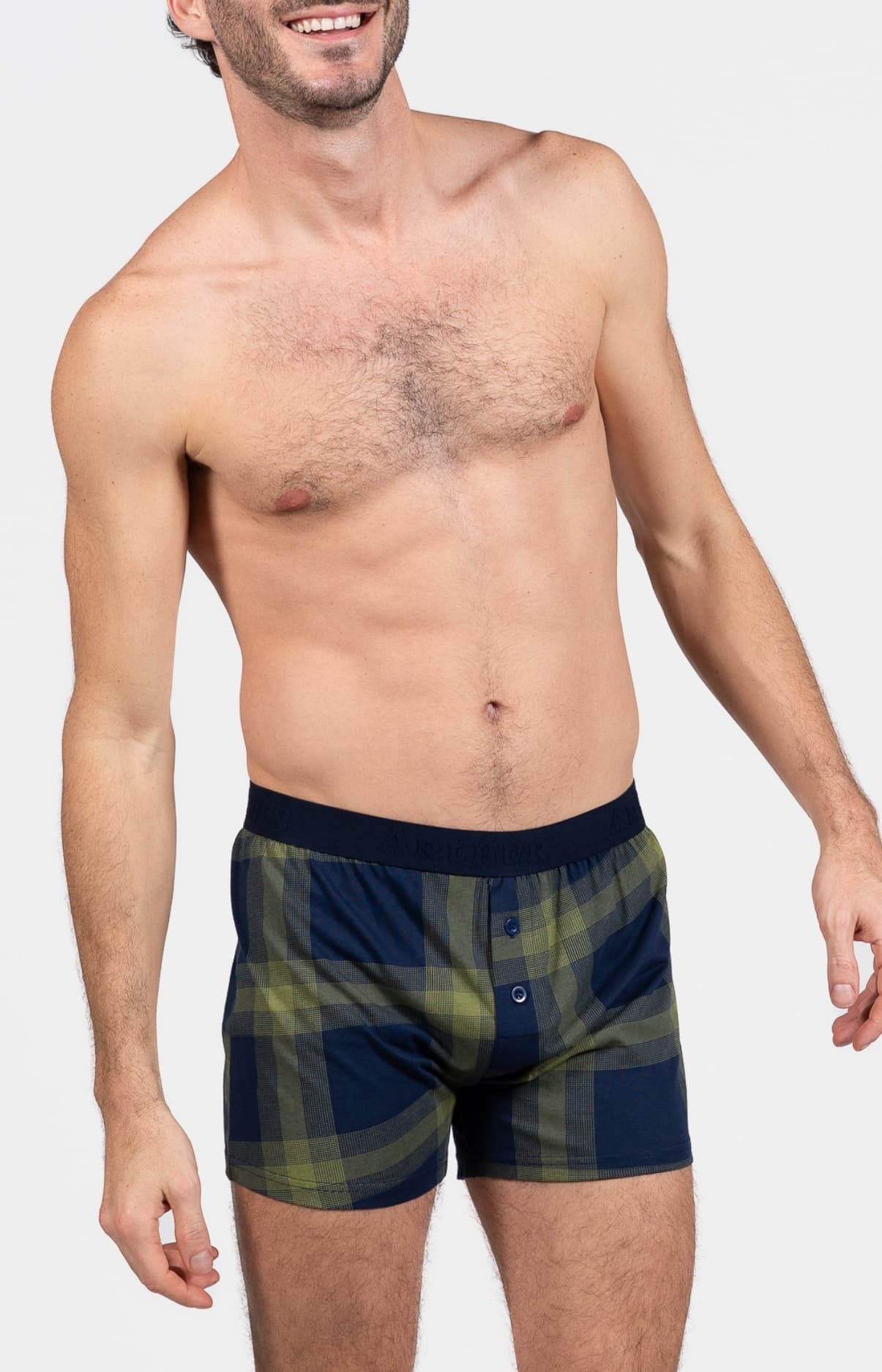 arthur-bob-nuit-marine-boxer-homme-marine-coton image 2