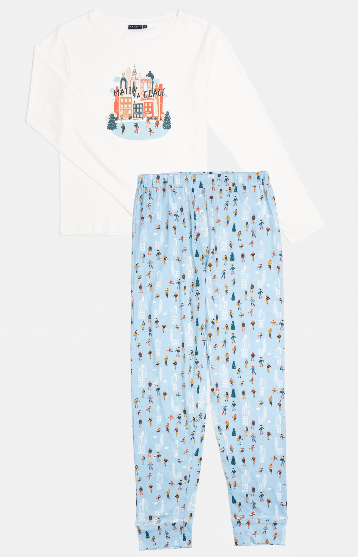 arthur-bob-matin-glace-pyjama-femme-coton-jade image 3