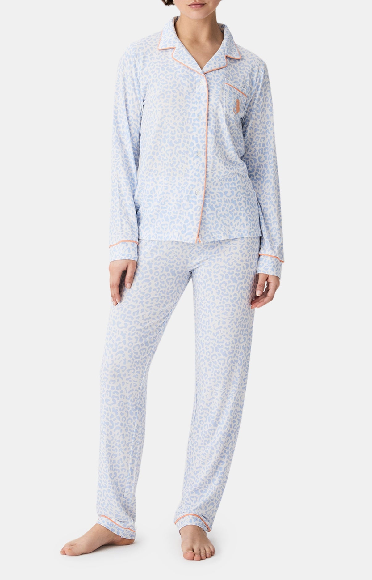 arthur-bob-pyjama-f-lina-modal-boutonn-bleu-l-opard image 1