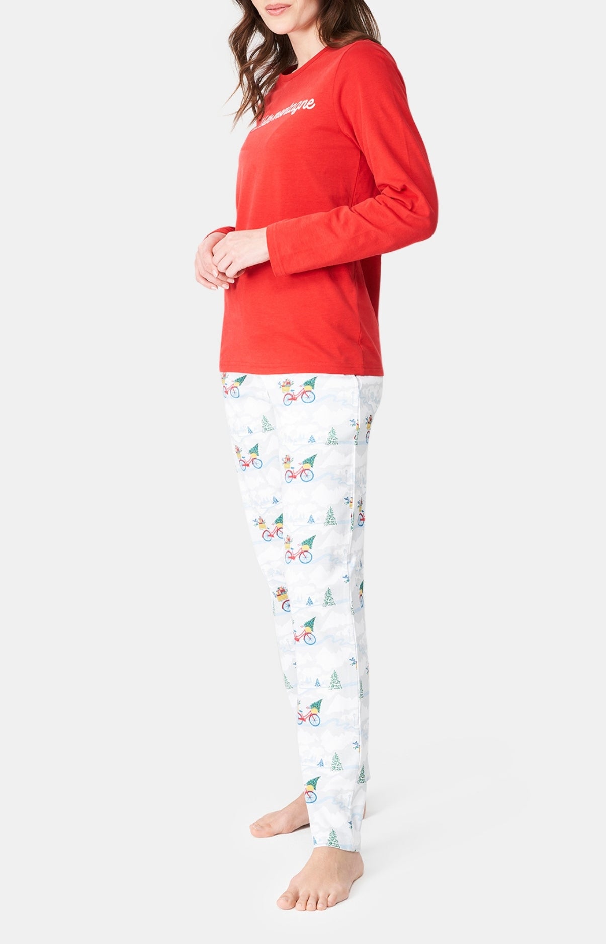 arthur-bob-pyjama-femme-hotte-montagne-blanc-coton-bio image 4