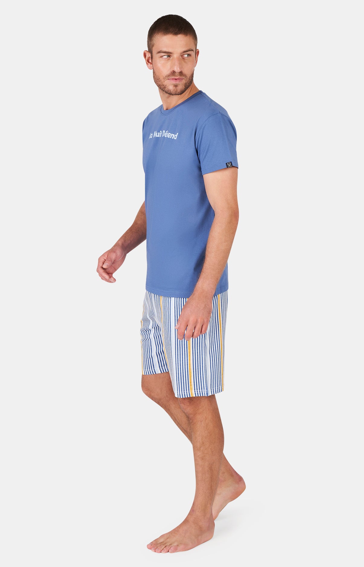 arthur-bob-la-nuit-d-tend-pyjashort-homme-bleu-coton-bio image 5