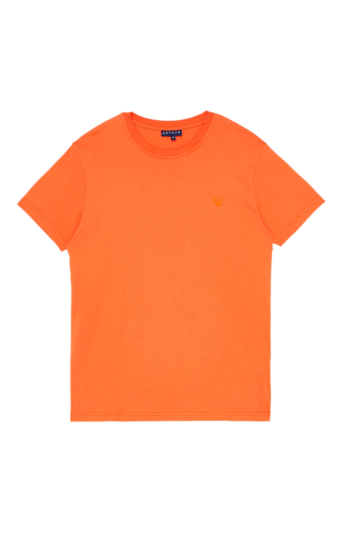 arthur-bob-tee-shirt-coton-bio-orange-homme image 3