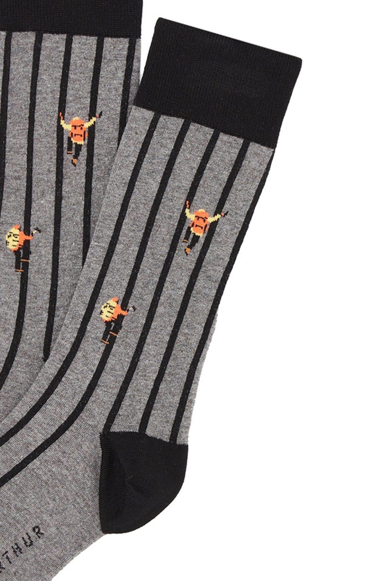 arthur-everest-chaussettes-homme-gris-40-46-coton-bio image 2