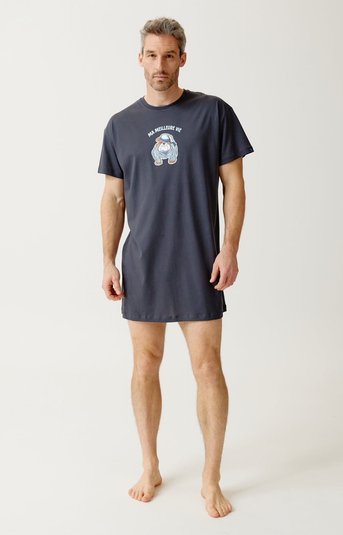 arthur-bob-maxi-tee-shirt-homme-coton-bio-gris-ma-meilleure-vie image 1