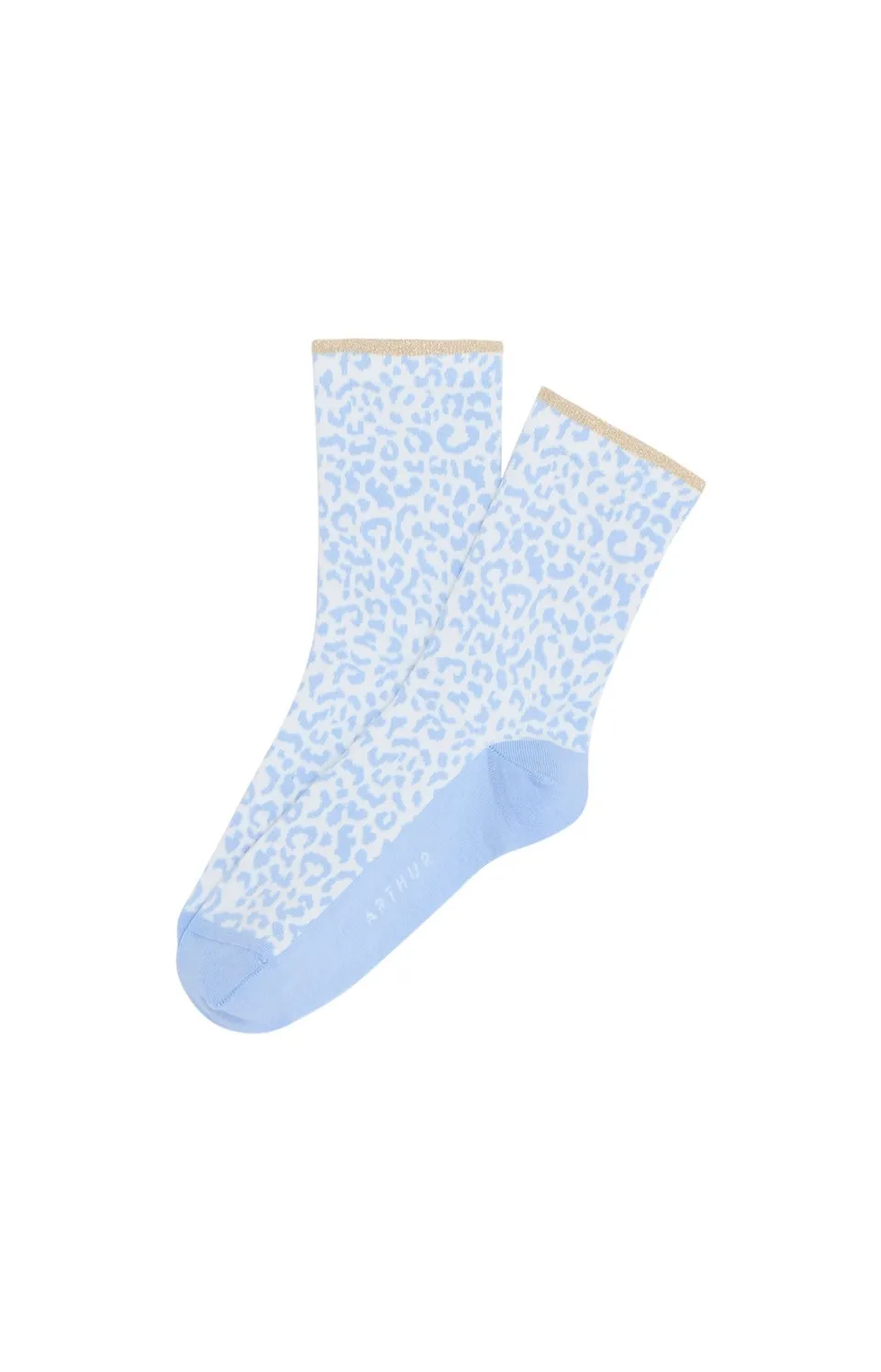arthur-bob-f-lina-chaussettes-femme-bleu-l-opard-36-40 image 1