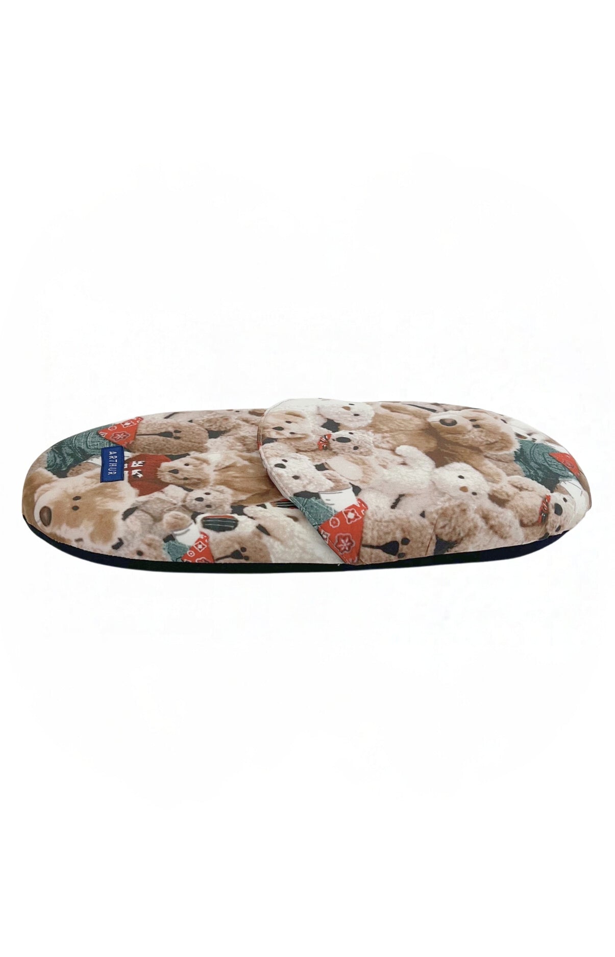 arthur-bob-teddy-pantoufles-homme-brun-coton-bio image 3