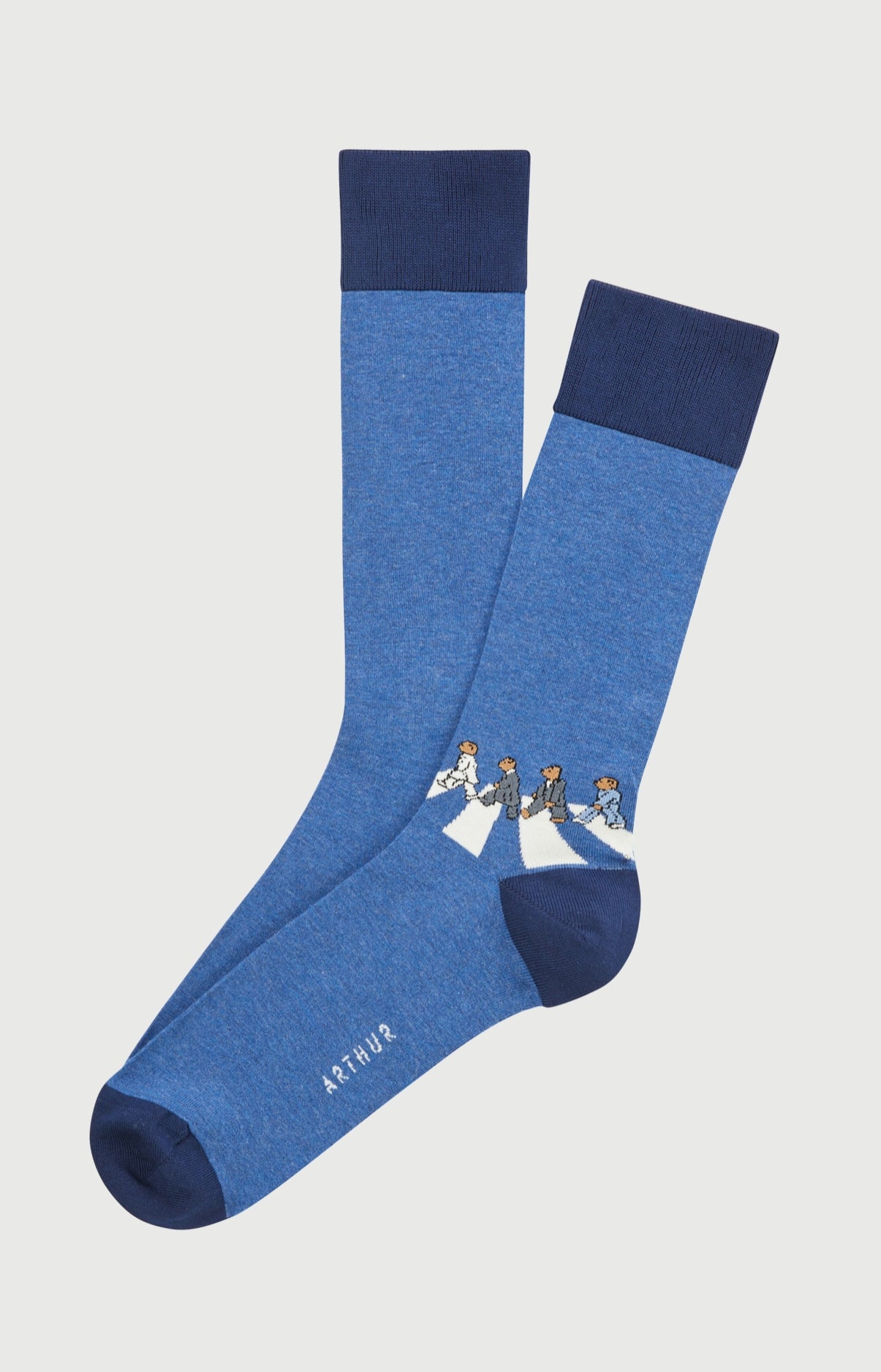 arthur-bob-a-bear-road-chaussettes-homme-coton-denim image 1