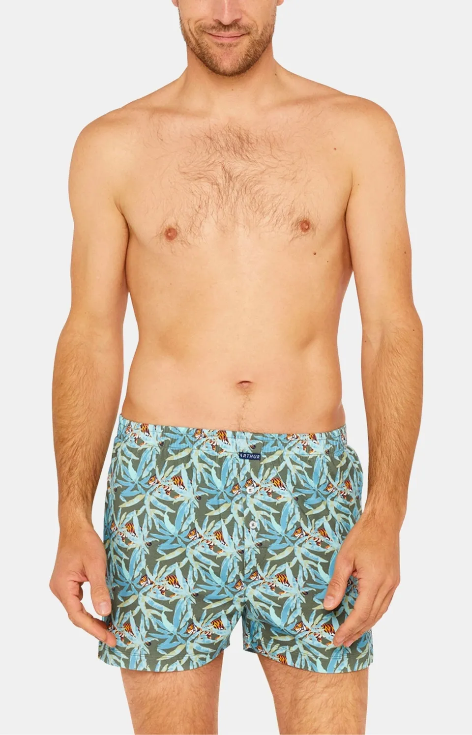 arthur-le-club-tigre-cale-on-de-nuit-kaki-coton-bio image 1