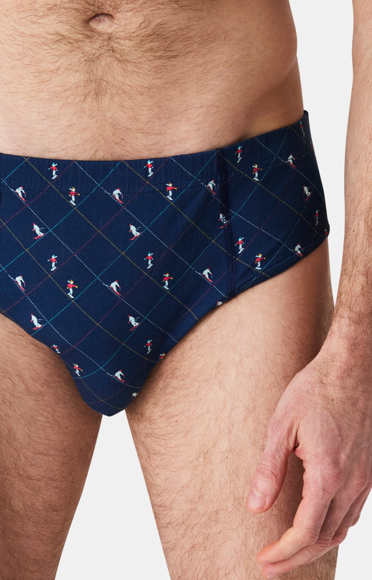 arthur-le-club-slip-coton-ski-marine-homme image 2