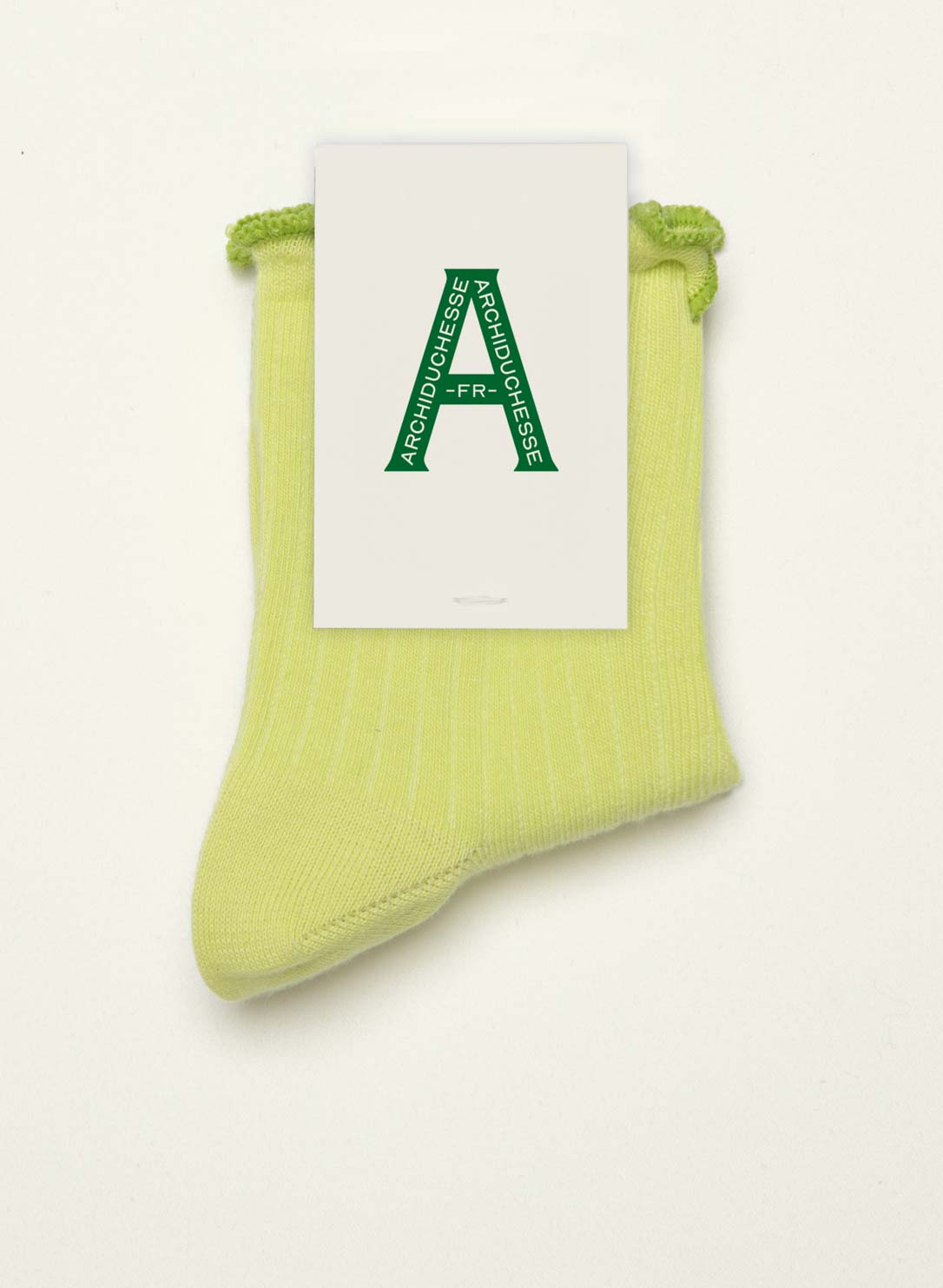 archiduchesse-fantaisie-collerettes-vert-chaussettes-36-41 image 3