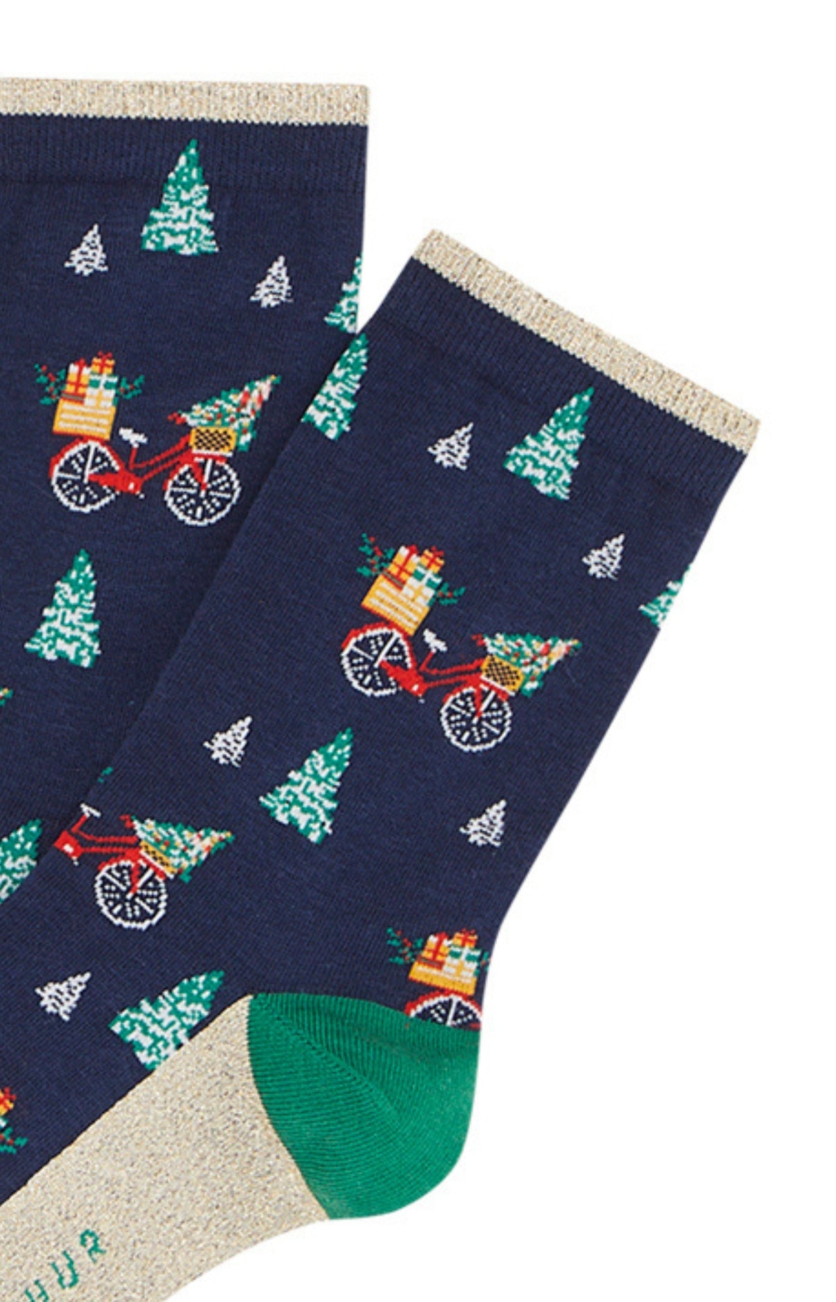 arthur-bob-chaussettes-coton-marine-hotte-montagne-36-40 image 2