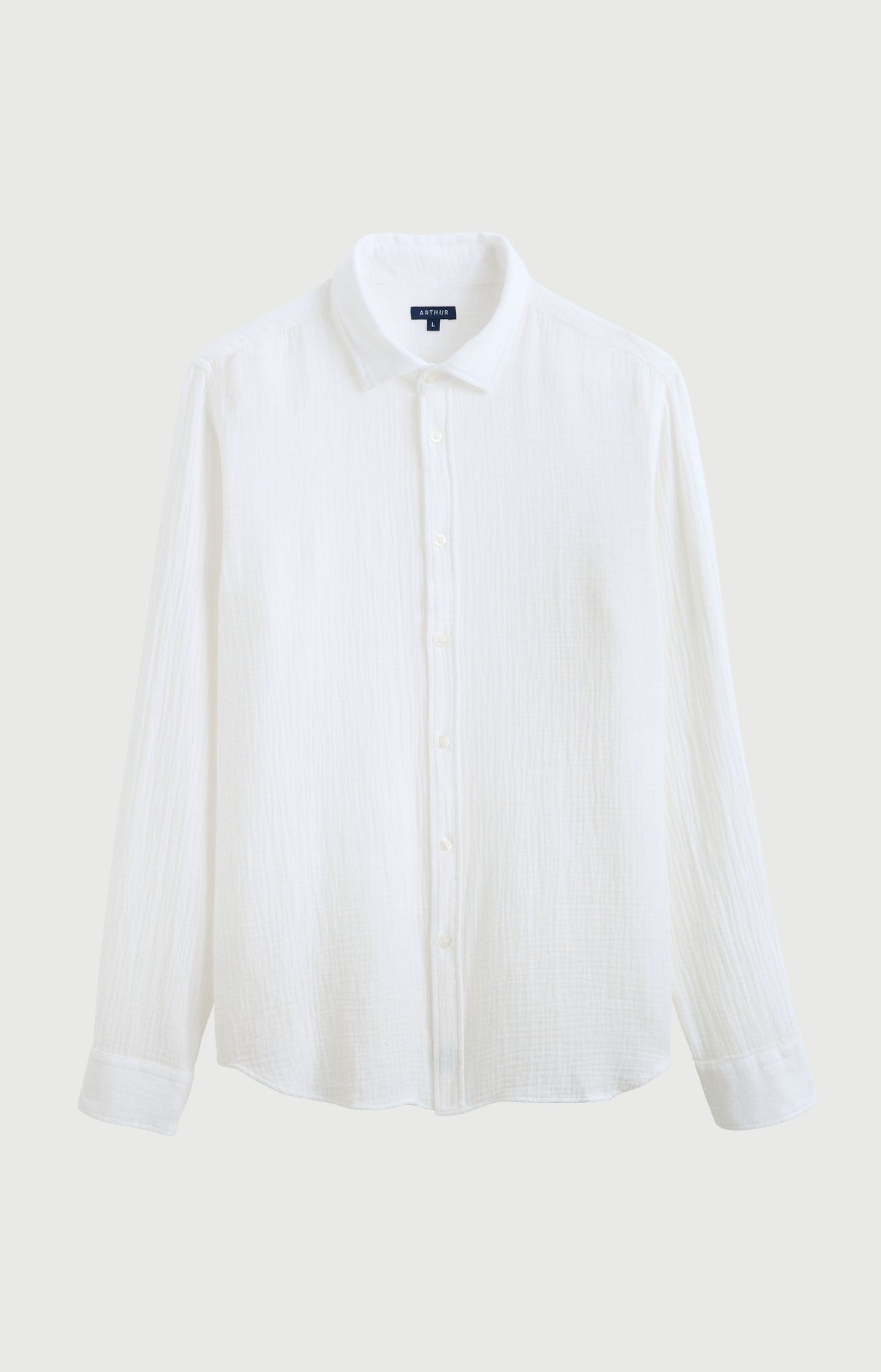 arthur-white-chemise-gaze-coton-homme-blanc image 3