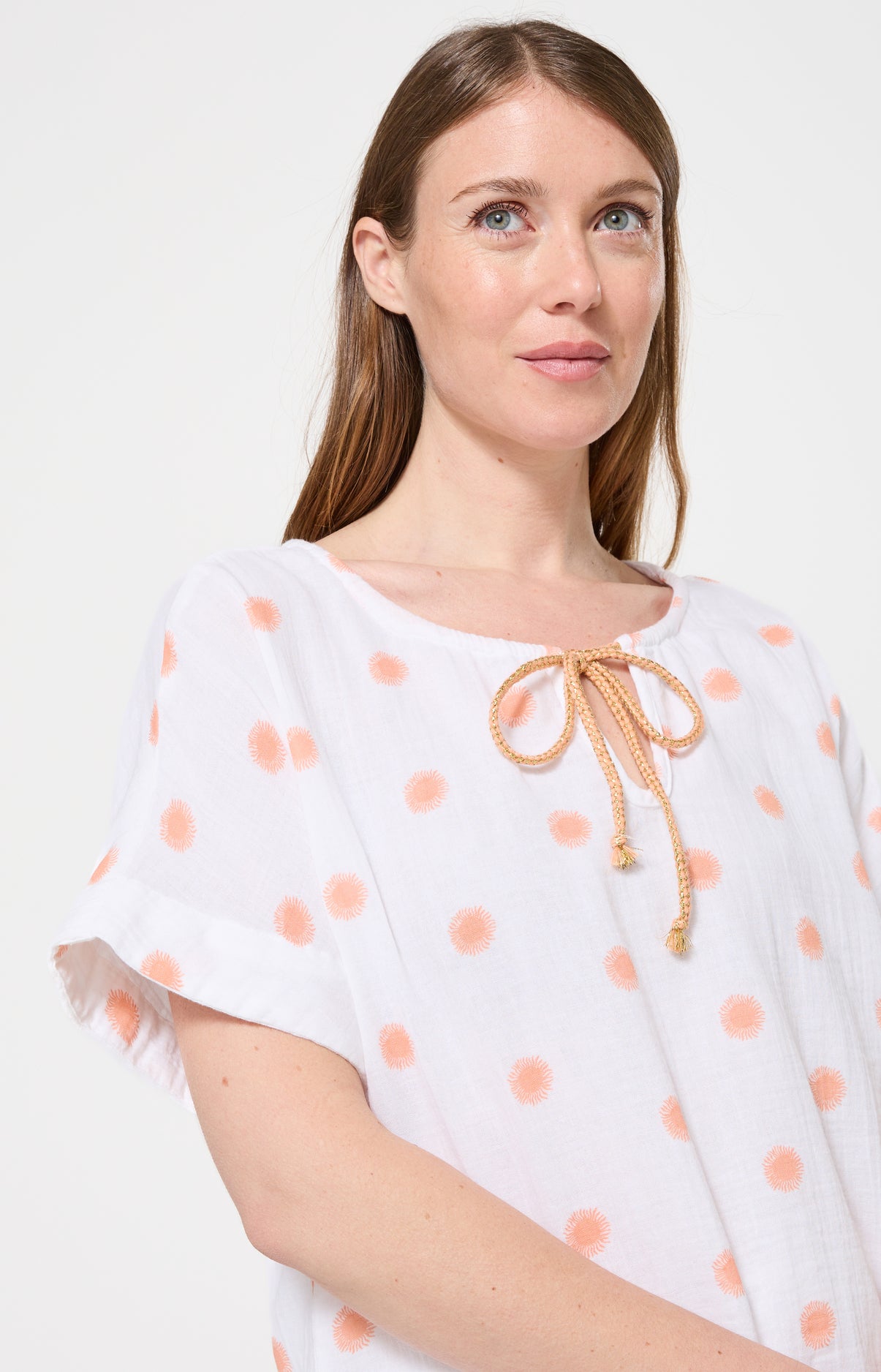 arthur-bob-soleil-pyjashort-gaze-coton-bio-blanc image 2