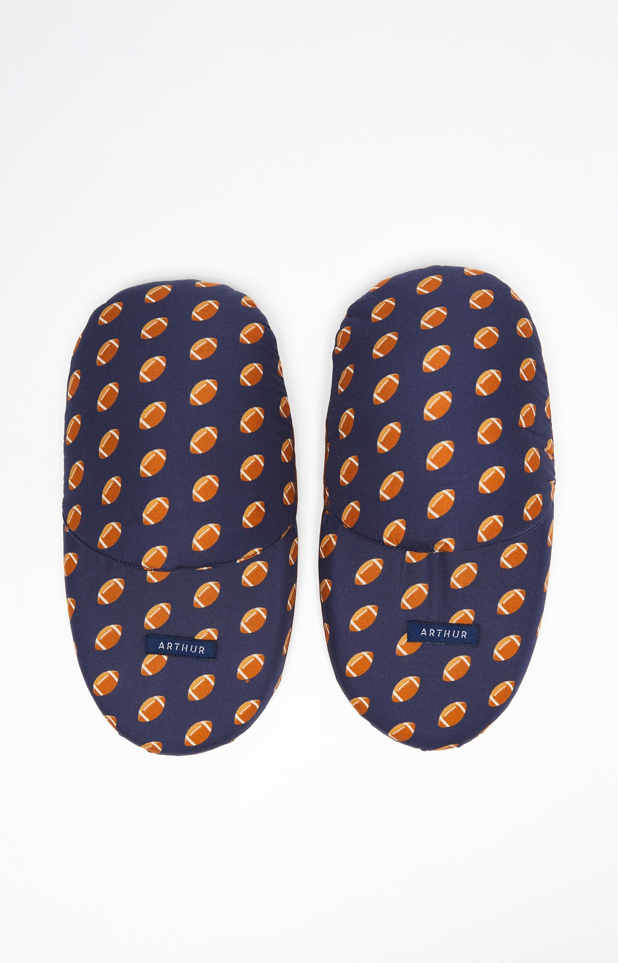 arthur-bob-pantoufles-rugby-coton-bio-marine-43-45 image 2