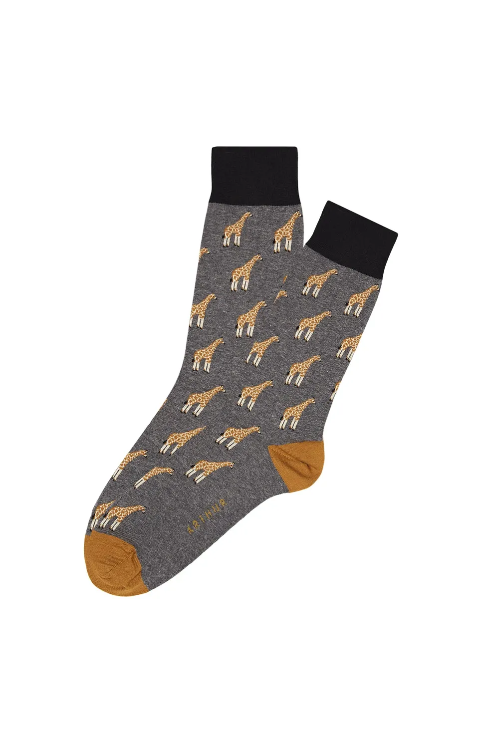 arthur-girafe-chaussettes-homme-gris-40-46 image 1