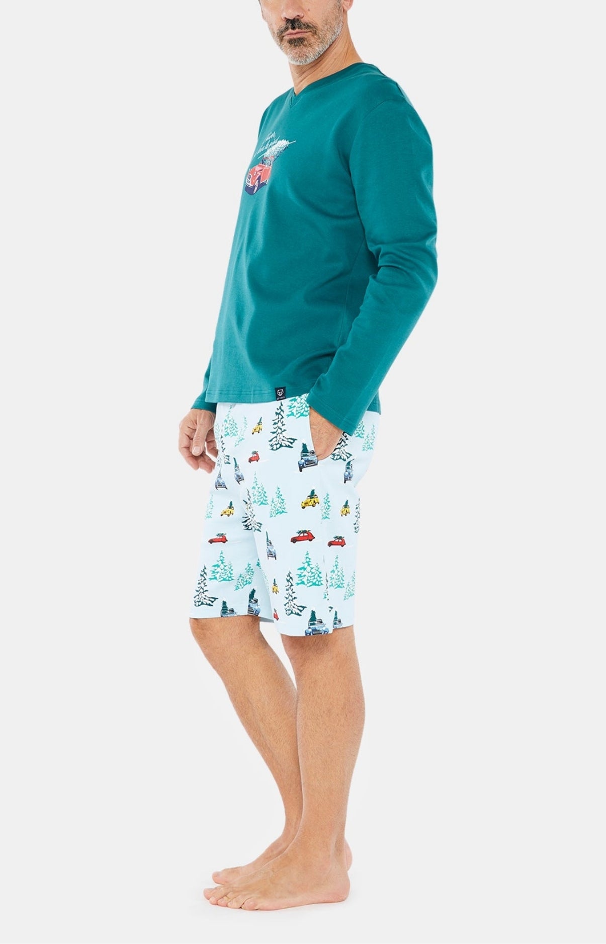 arthur-bob-2cv-pyjashort-homme-glace-coton-bio image 4