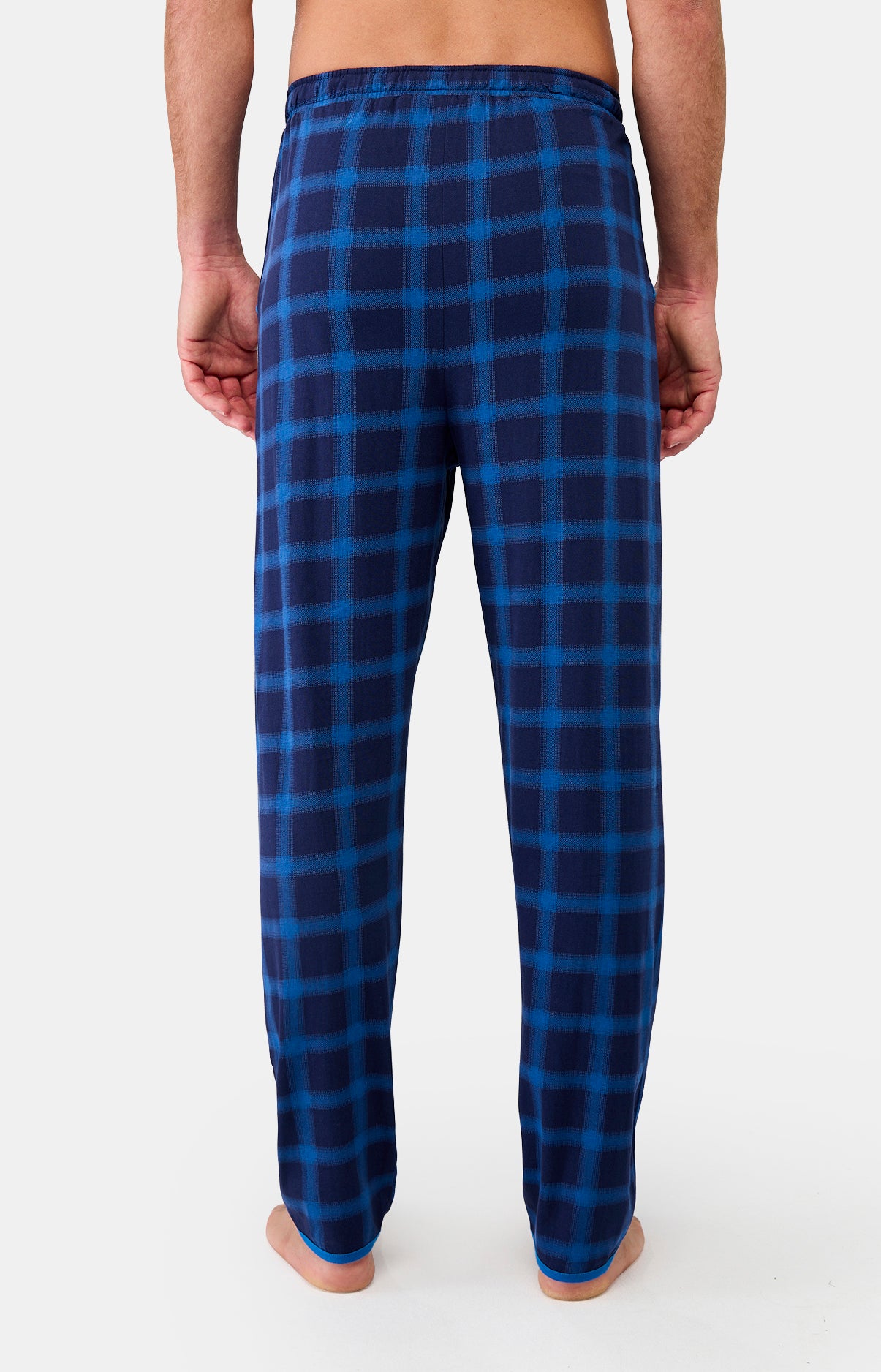 arthur-bob-carreaux-pantalon-pyjama-coton-marine-homme image 4