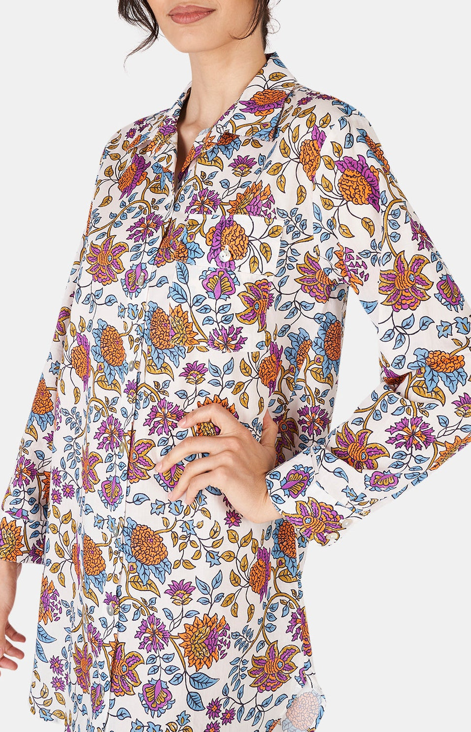 arthur-bob-indie-robe-chemise-femme-multicolore-voile-coton image 2