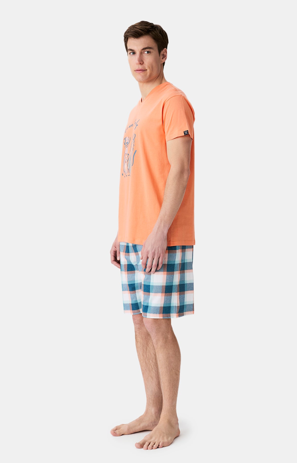 arthur-bob-we-are-family-pyjashort-homme-multicolore-coton image 4