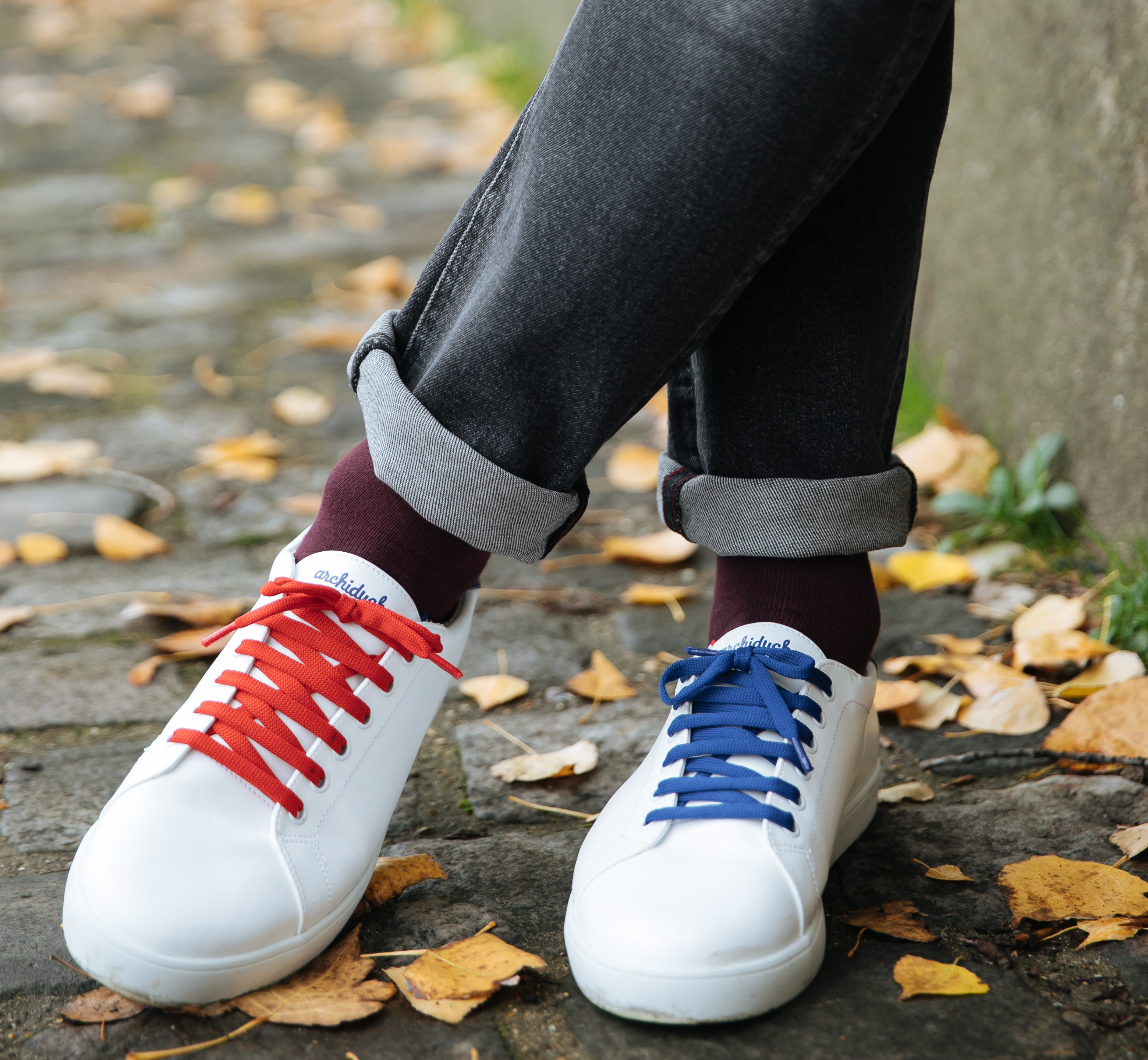 archiduchesse-sport-lacets-bleus-plats-120-cm-recycl-s-taille-unique image 2