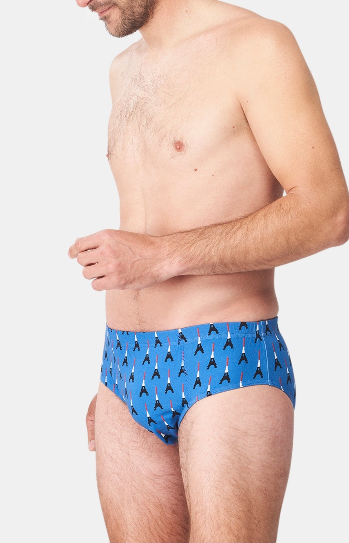 arthur-le-club-tour-eiffel-slip-homme-bleu-coton-bio image 4