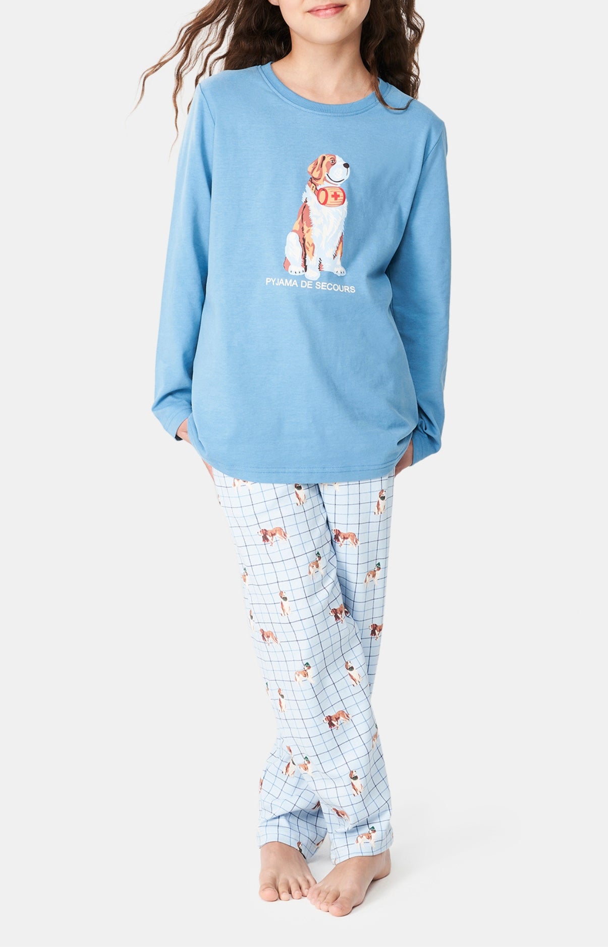 arthur-bob-wouf-pyjama-enfant-ciel-4a-coton-bio image 4