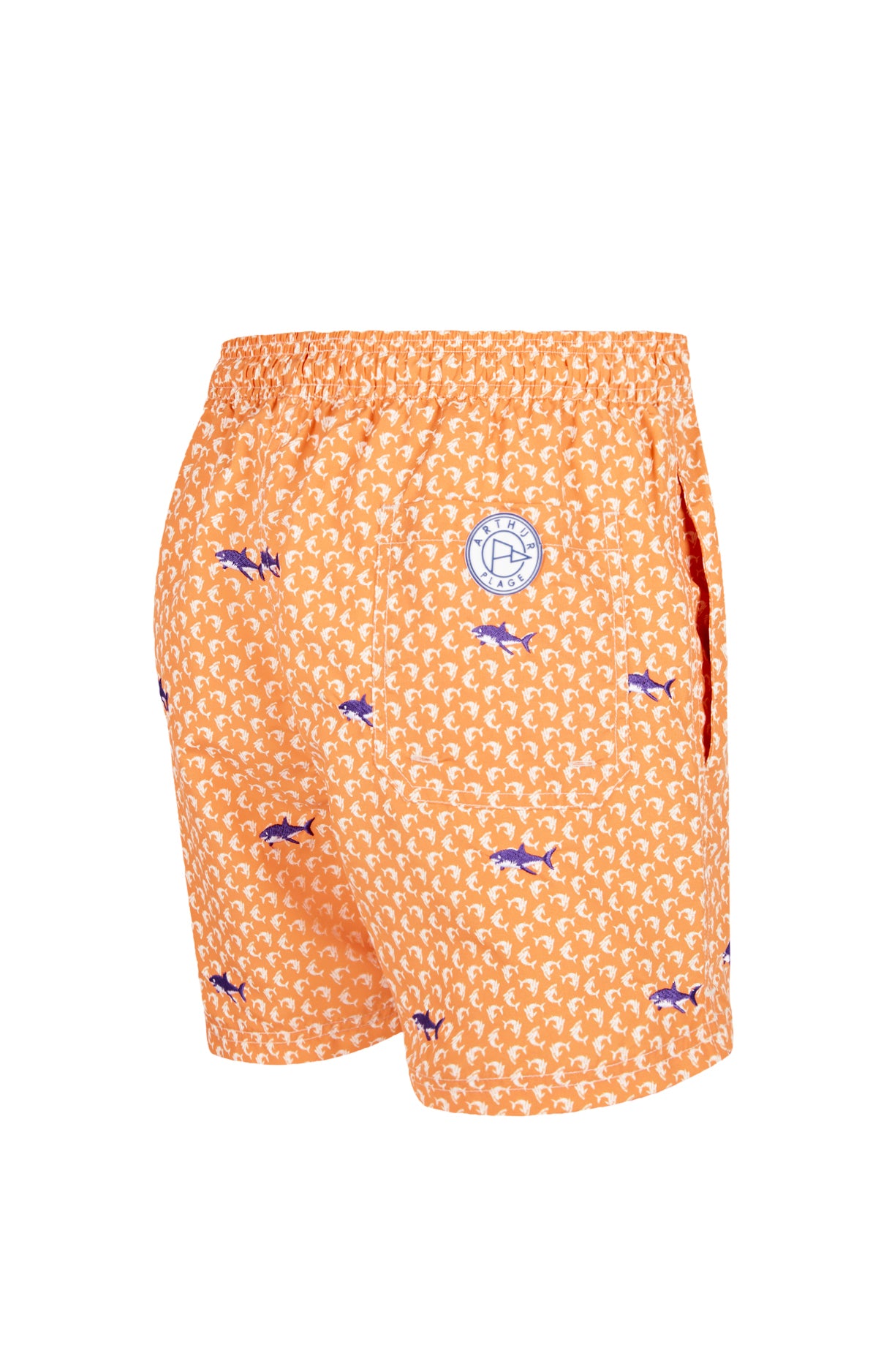 arthur-bob-requin-short-de-bain-orange-s-chage-rapide image 4