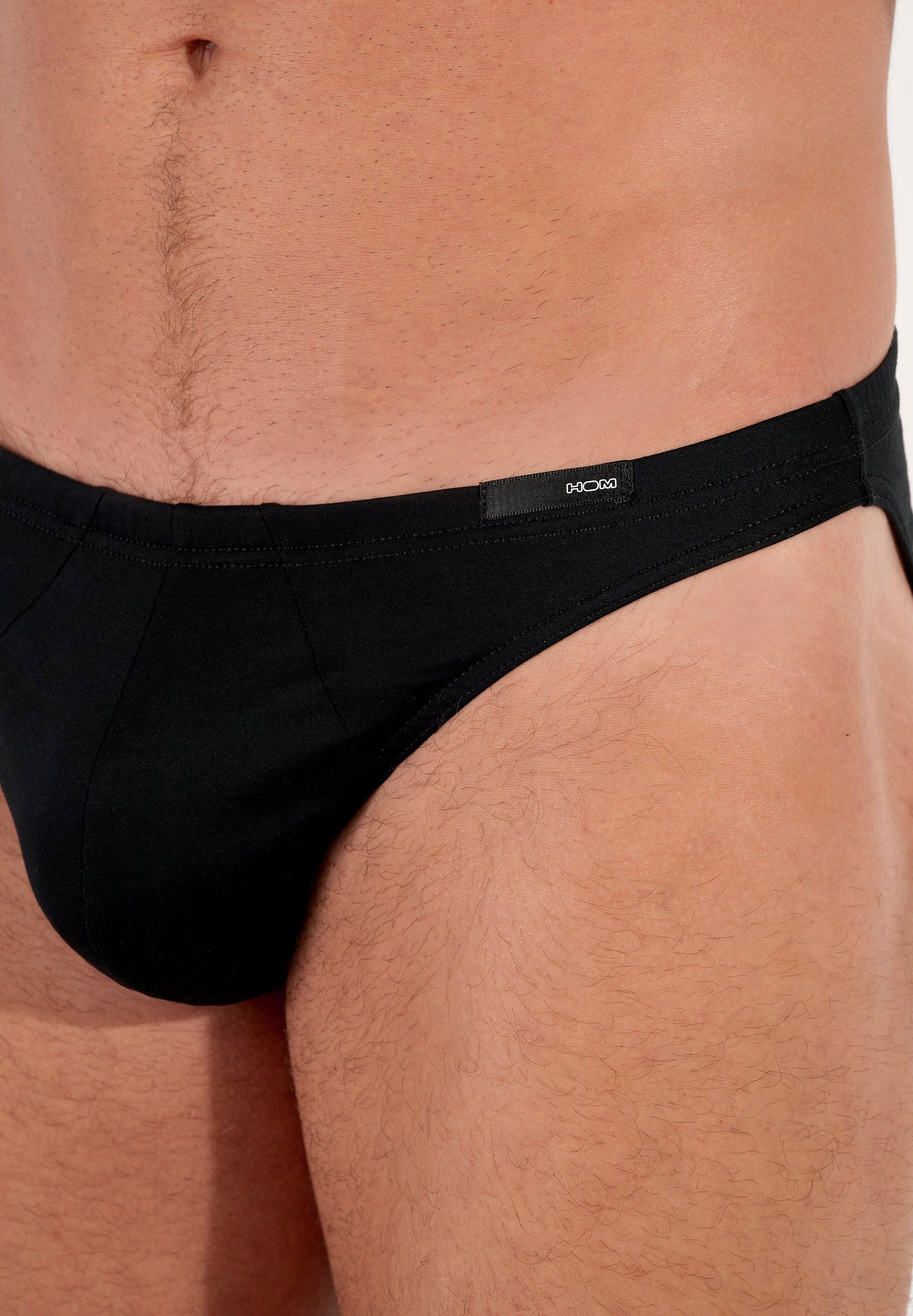 hom-premium-cotton-comfort-micro-briefs-slip-homme-noir-coton image 5