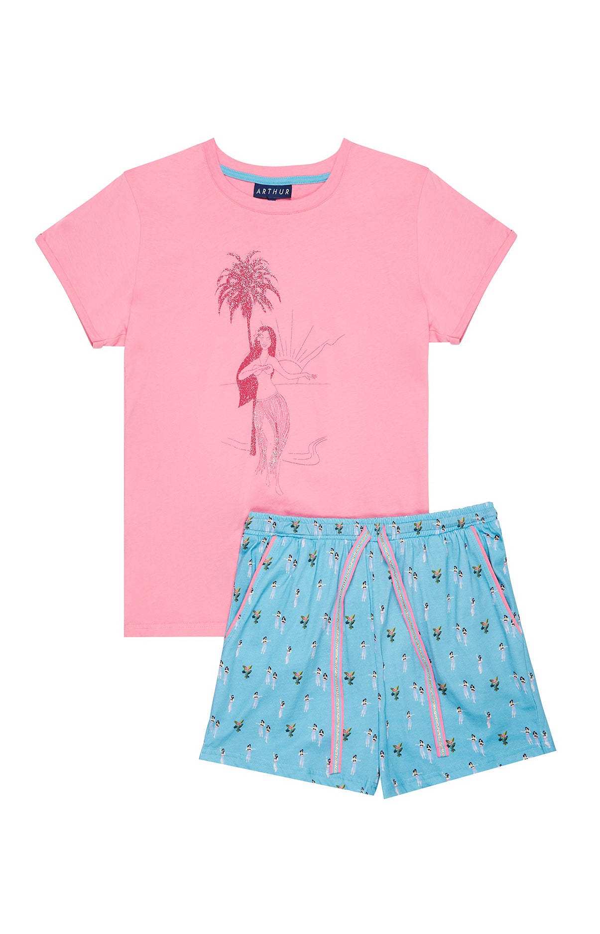 arthur-bob-monoi-pyjashort-coton-bio-femme-atoll image 3