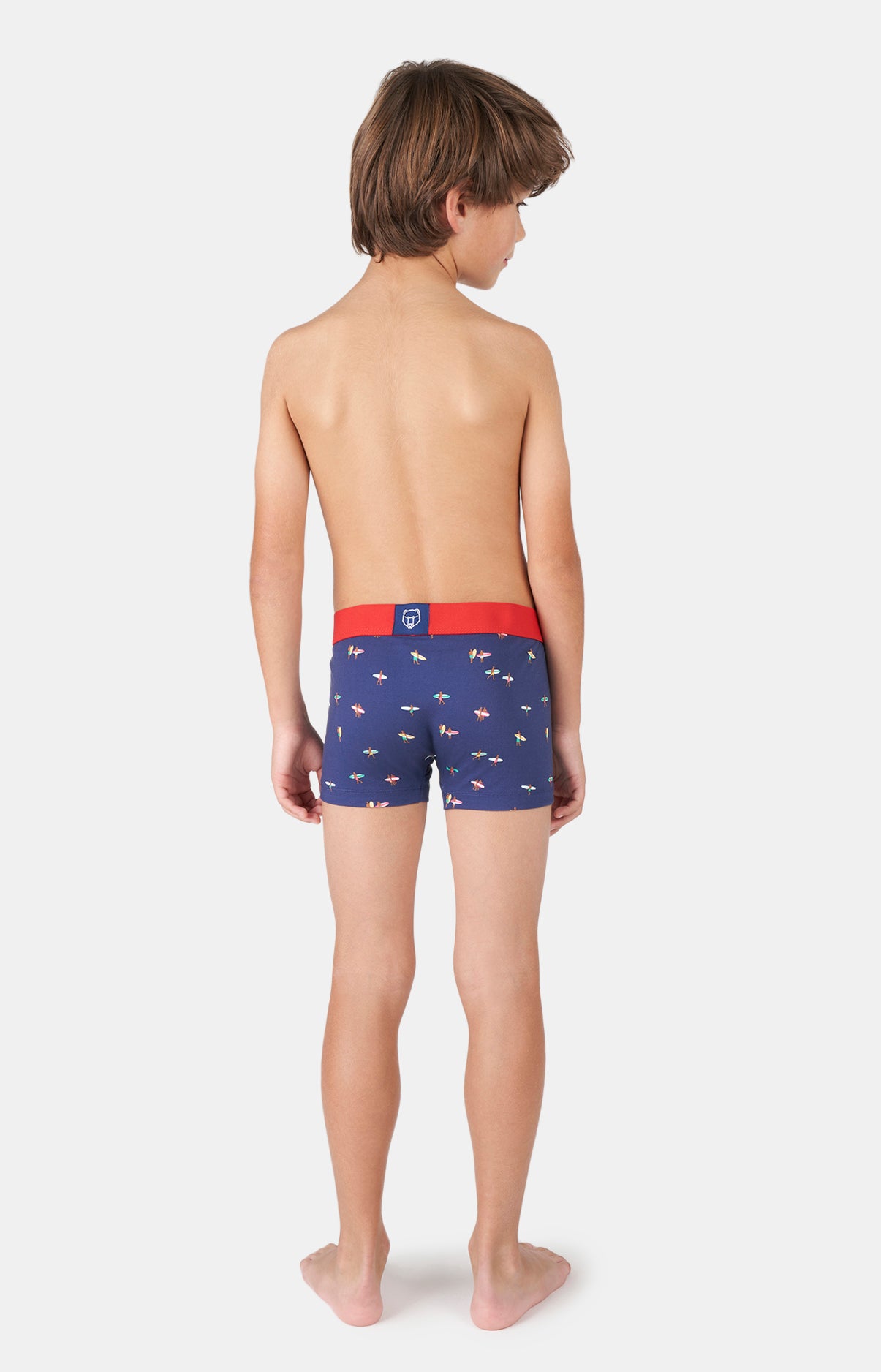 arthur-bob-surf-boxer-enfant-marine-coton-bio image 2