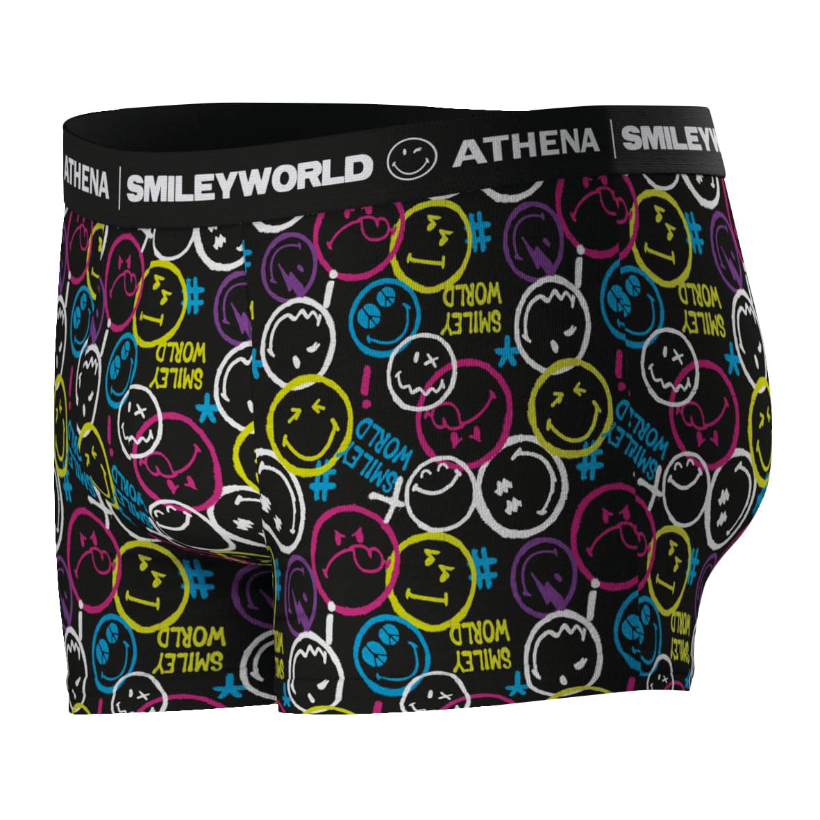 athena-graphic-boxer-homme-effet-jean-smiley-graffitis image 2