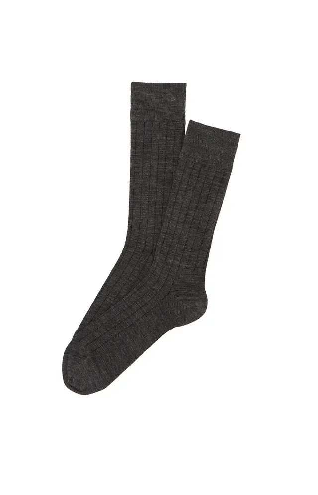 arthur-bob-chaussettes-laine-coton-anthracite-40-46 image 1