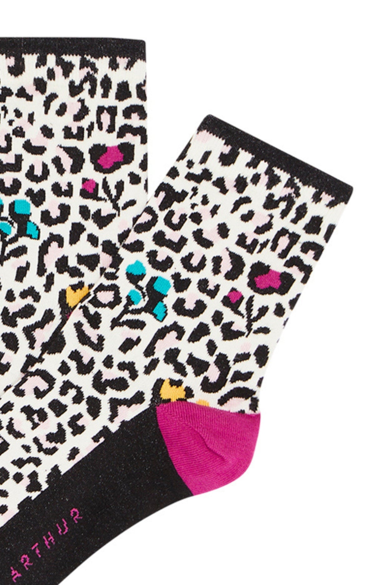 arthur-bob-chaussettes-l-opard-multicolore-36-40-coton-femme image 2
