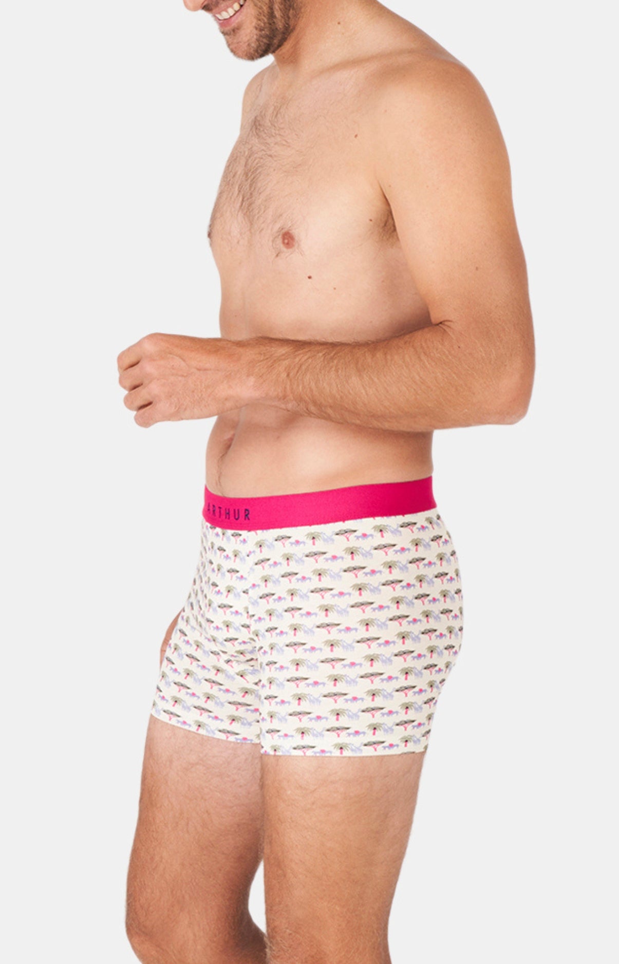 arthur-comment-savane-boxer-homme-multicolore-m-coton-bio image 4