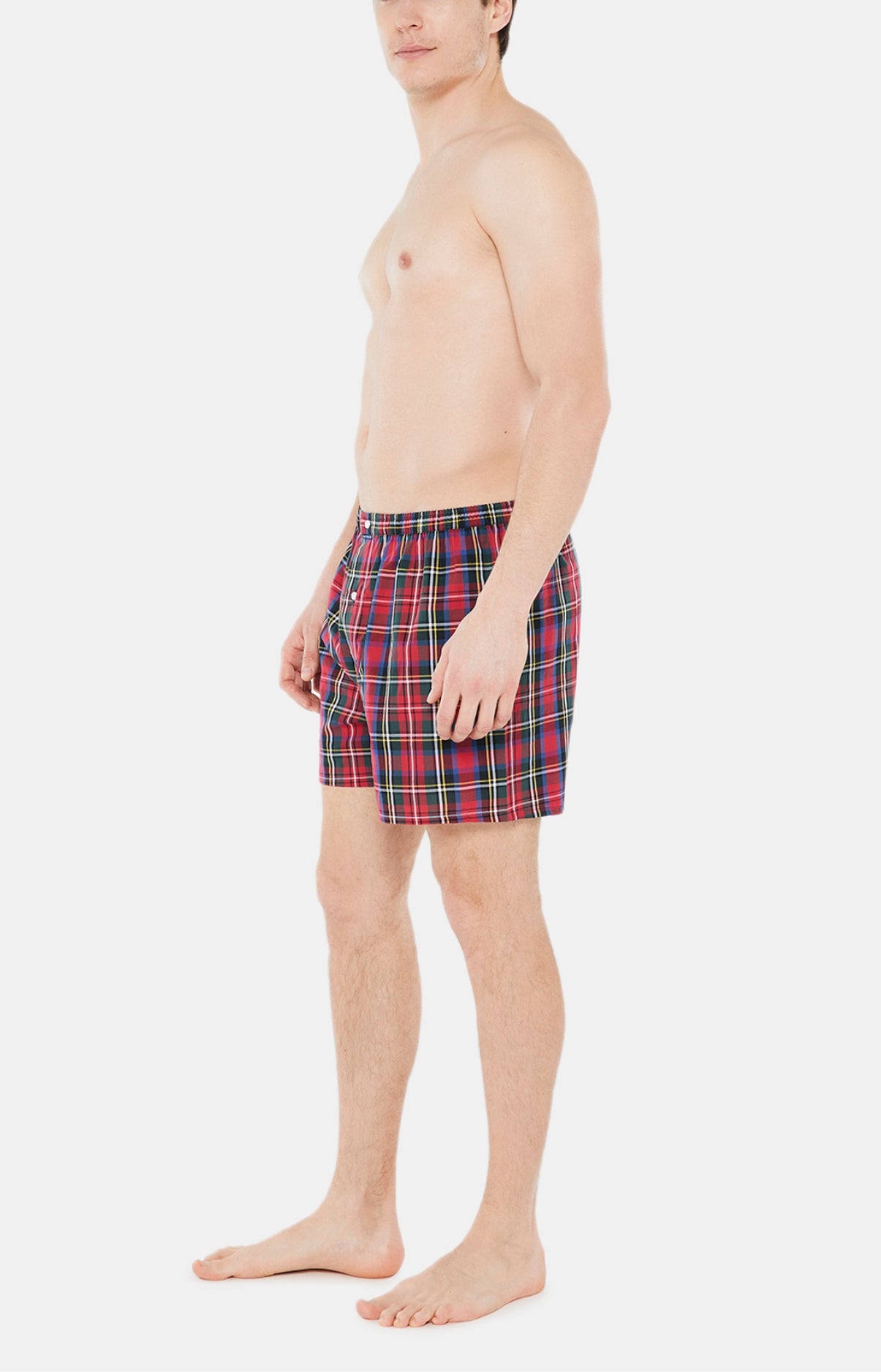 arthur-le-club-cale-on-tartan-rouge-coton-bio-homme image 4