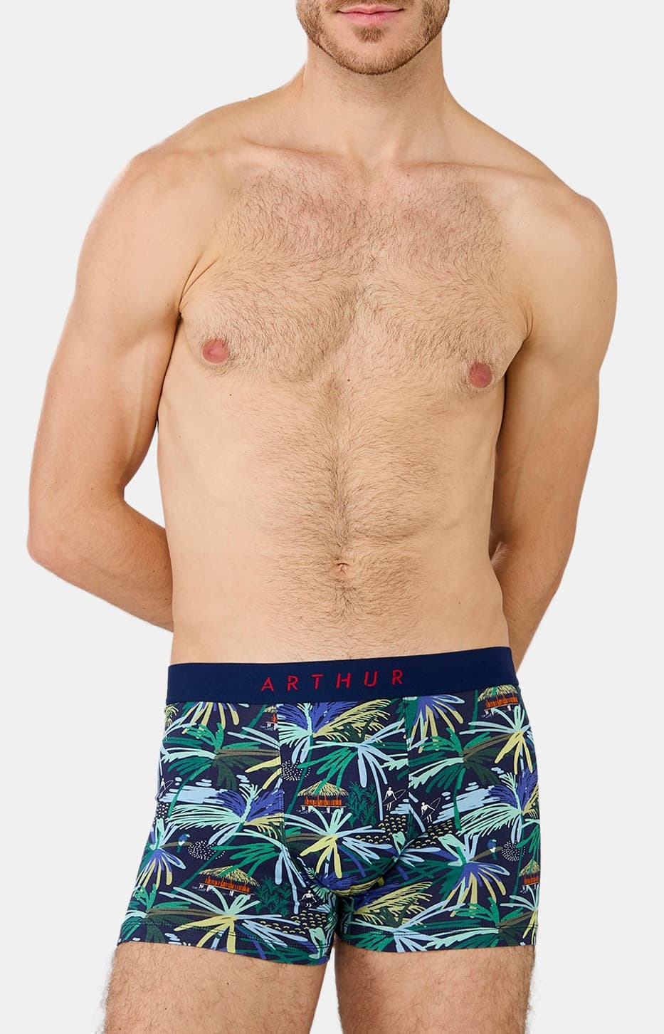 arthur-bob-tropical-boxer-coton-bio-multicolore image 2