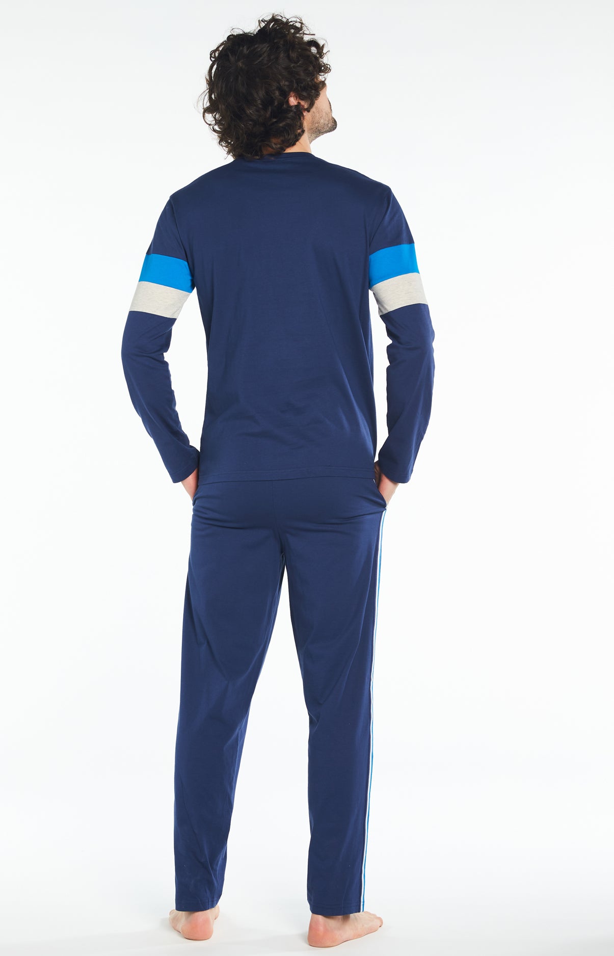 arthur-bob-bed-or-not-to-bed-pyjama-long-marine-coton image 6