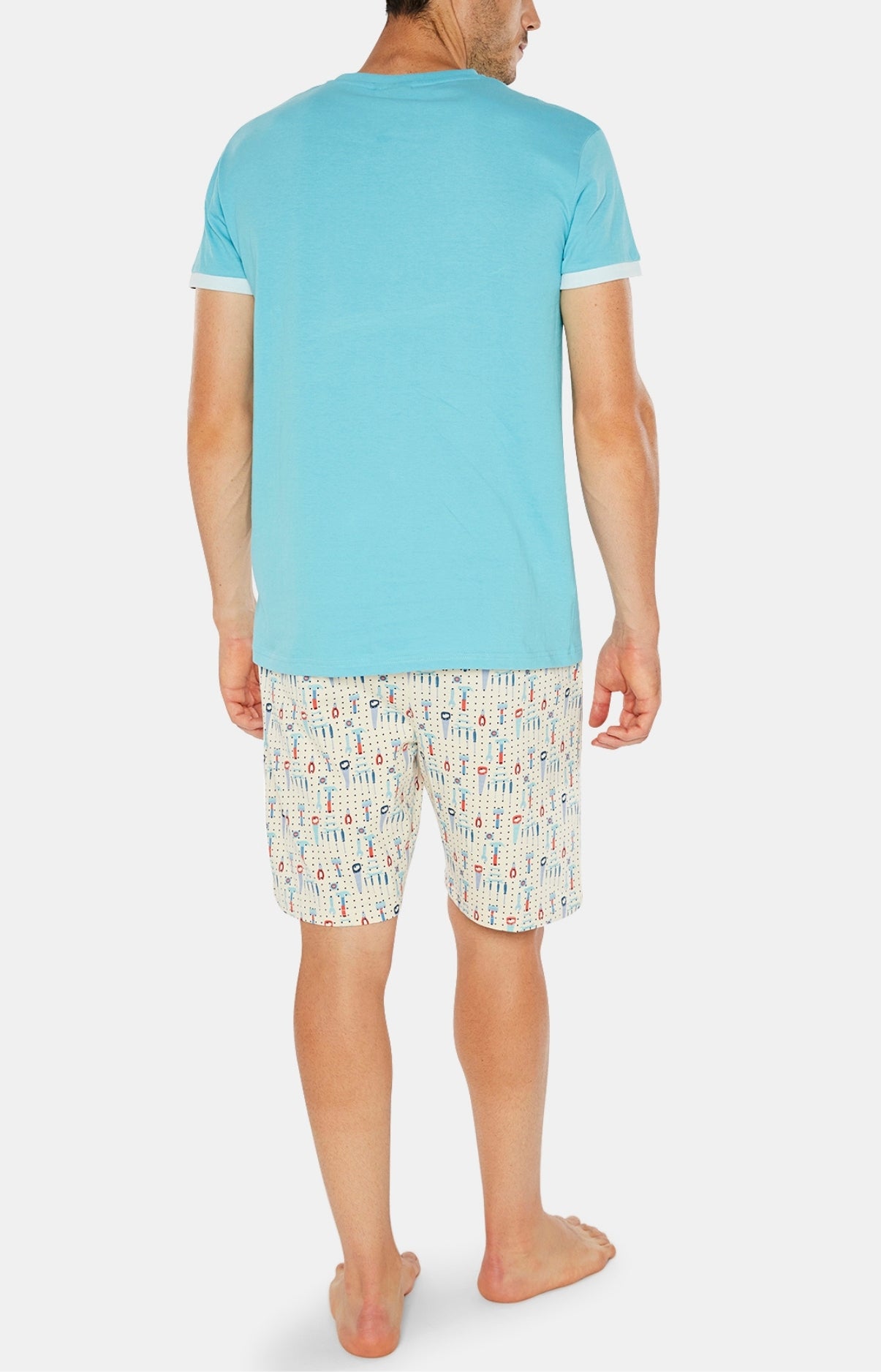 arthur-bob-bricolage-pyjashort-homme-sable-coton-bio image 4