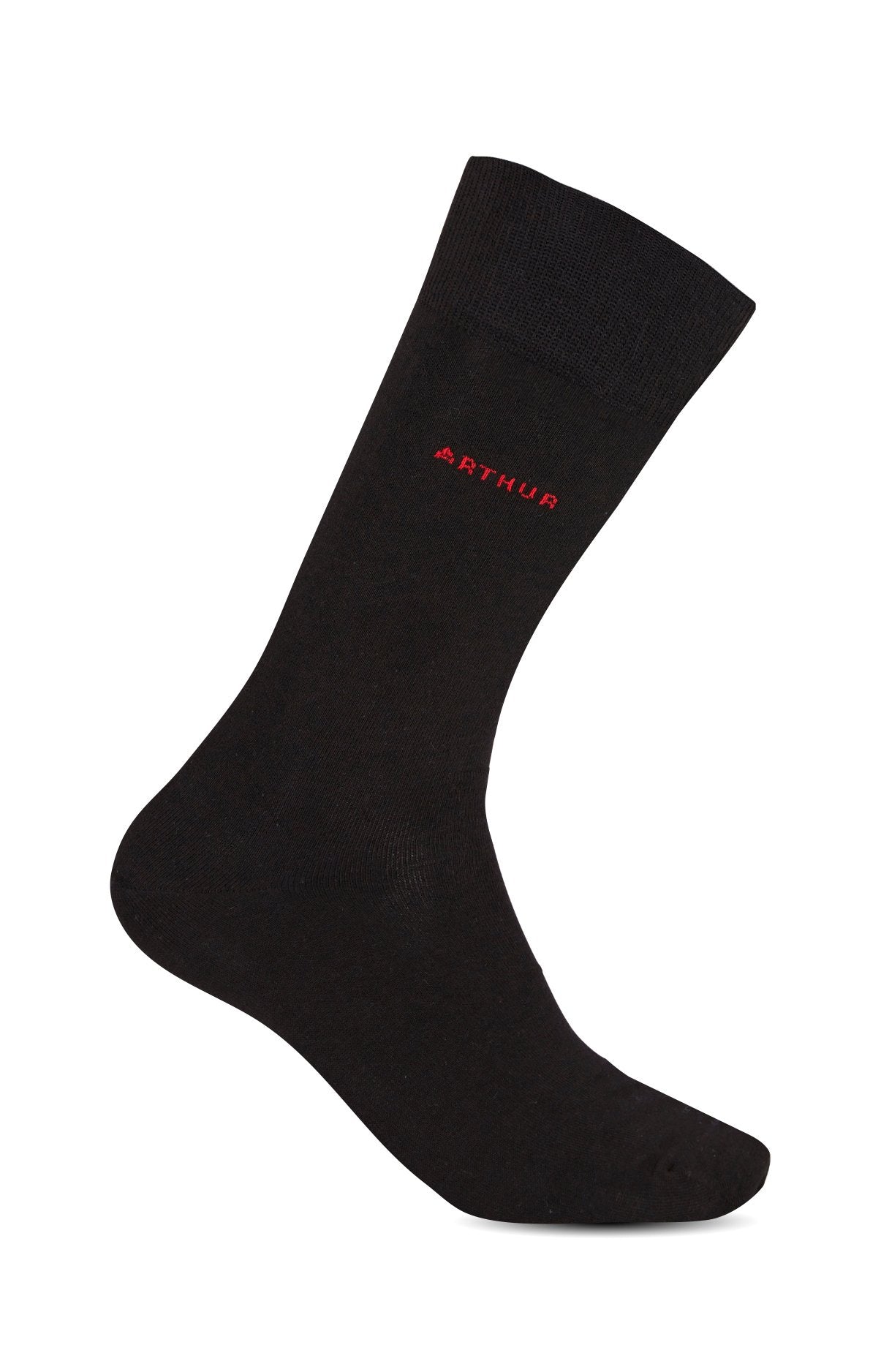 arthur-bob-chaussettes-unies-coton-noir-40-46 image 1