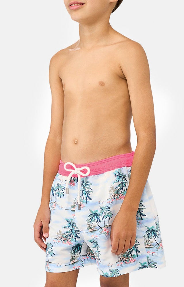 arthur-bob-hawai-short-de-bain-enfant-azur-10-ans image 2