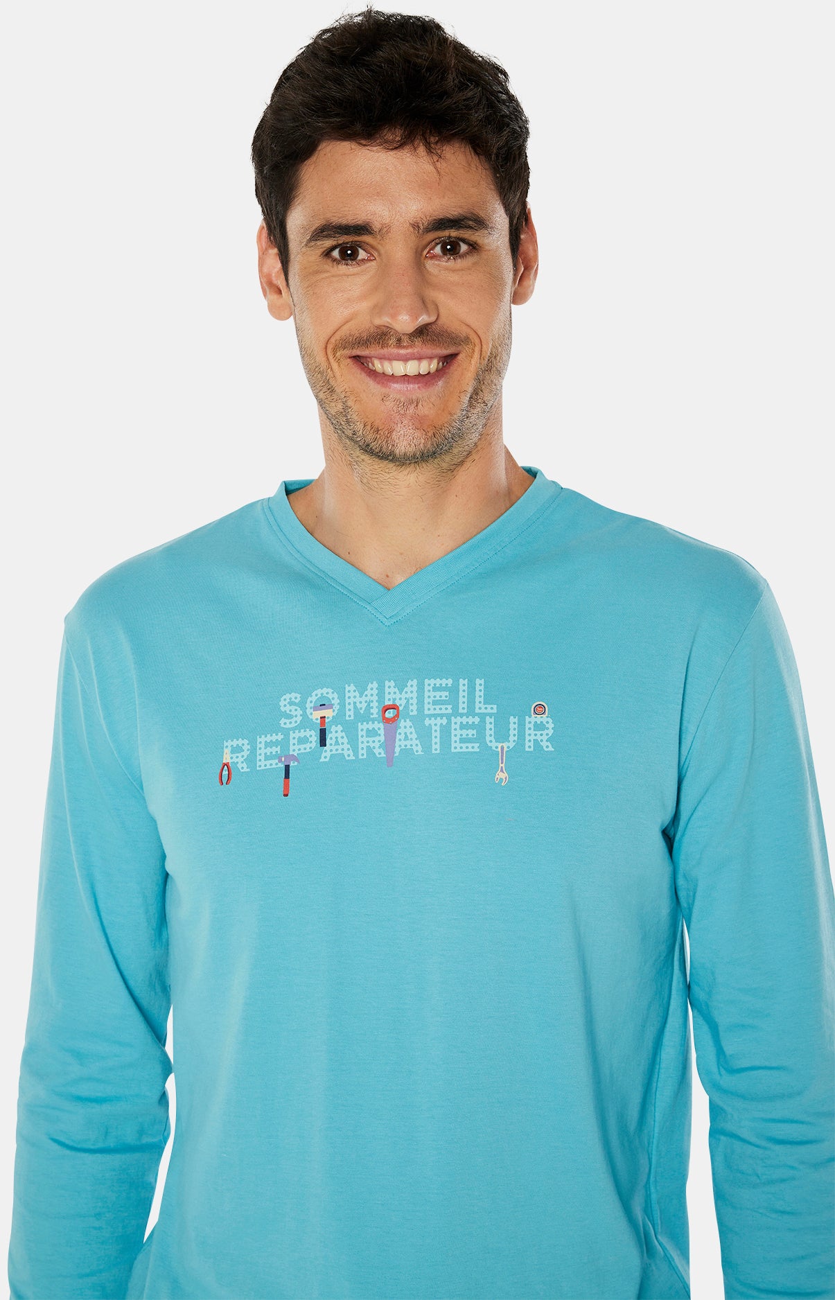arthur-bob-pyjama-homme-bricolage-marine image 2