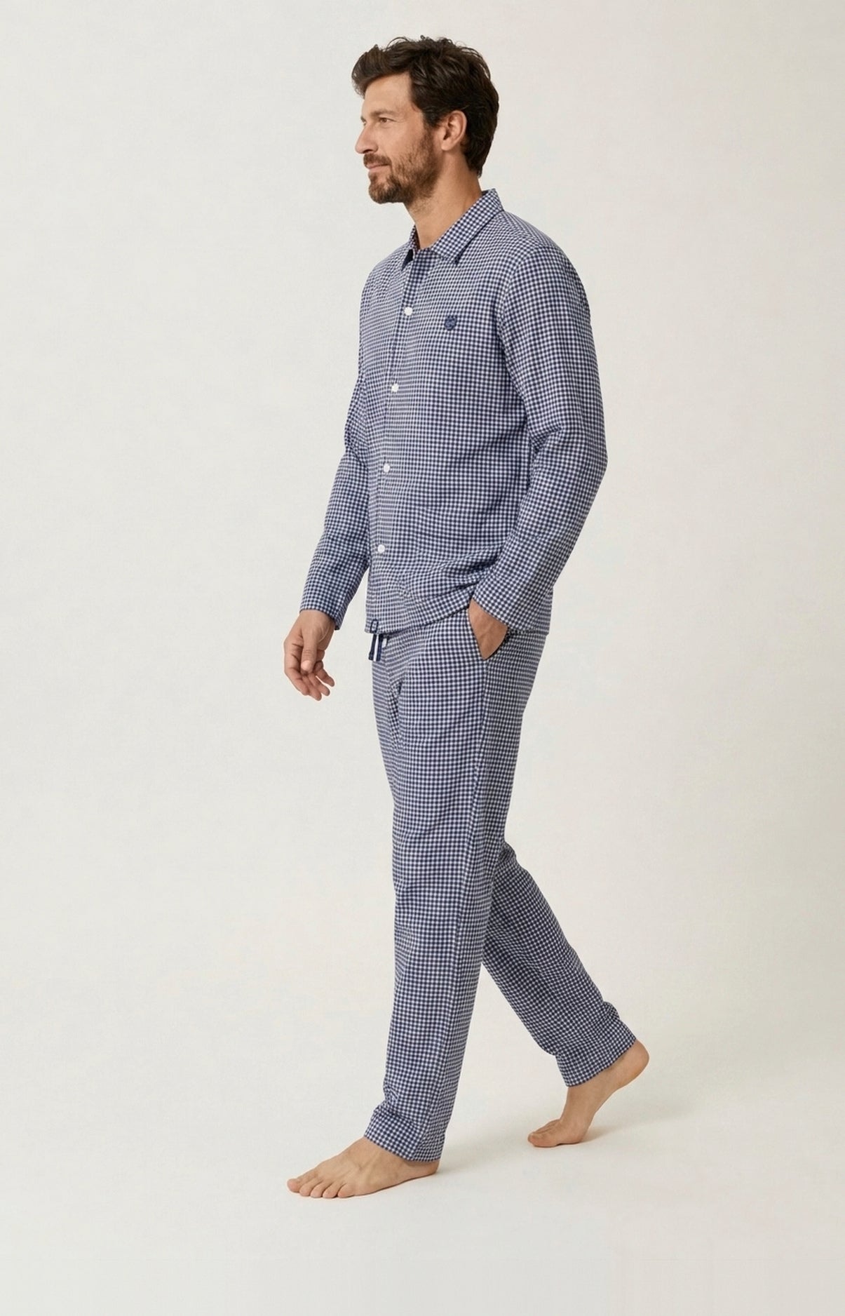arthur-bob-elie-pyjama-flanelle-coton-marine image 2