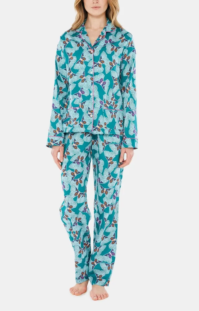arthur-bob-pyjama-boutonn-papillon-pyjama-femme-meraude image 1