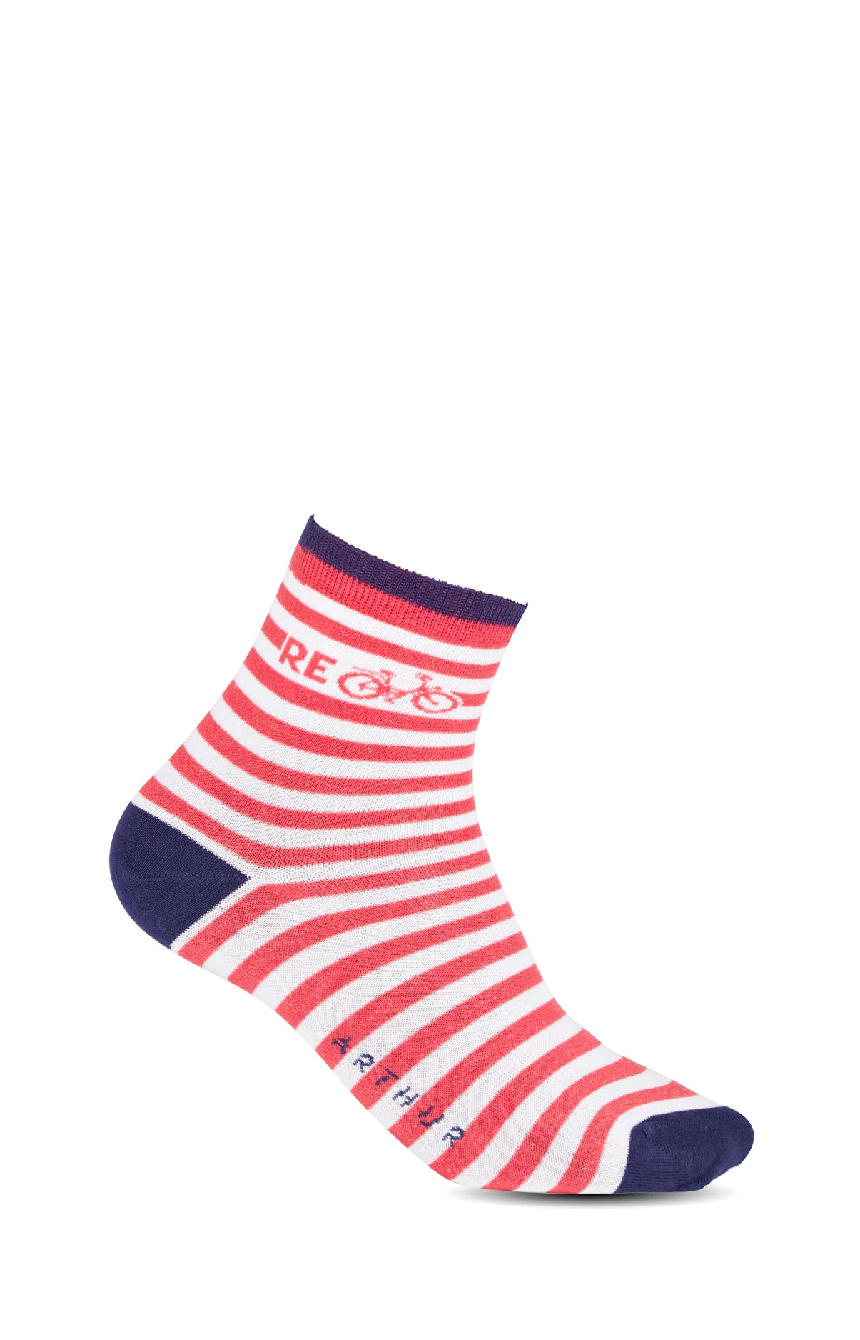arthur-bob-chaussettes-recycle-rouge-coton-36-40 image 1