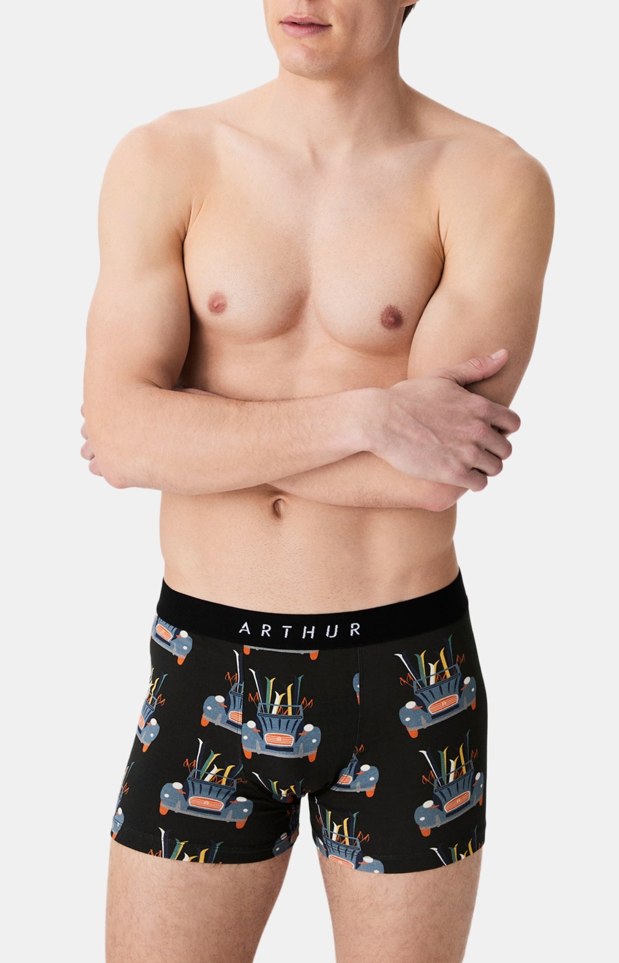 arthur-bob-boxer-microfibre-homme-marine-tigre-rajan image 4